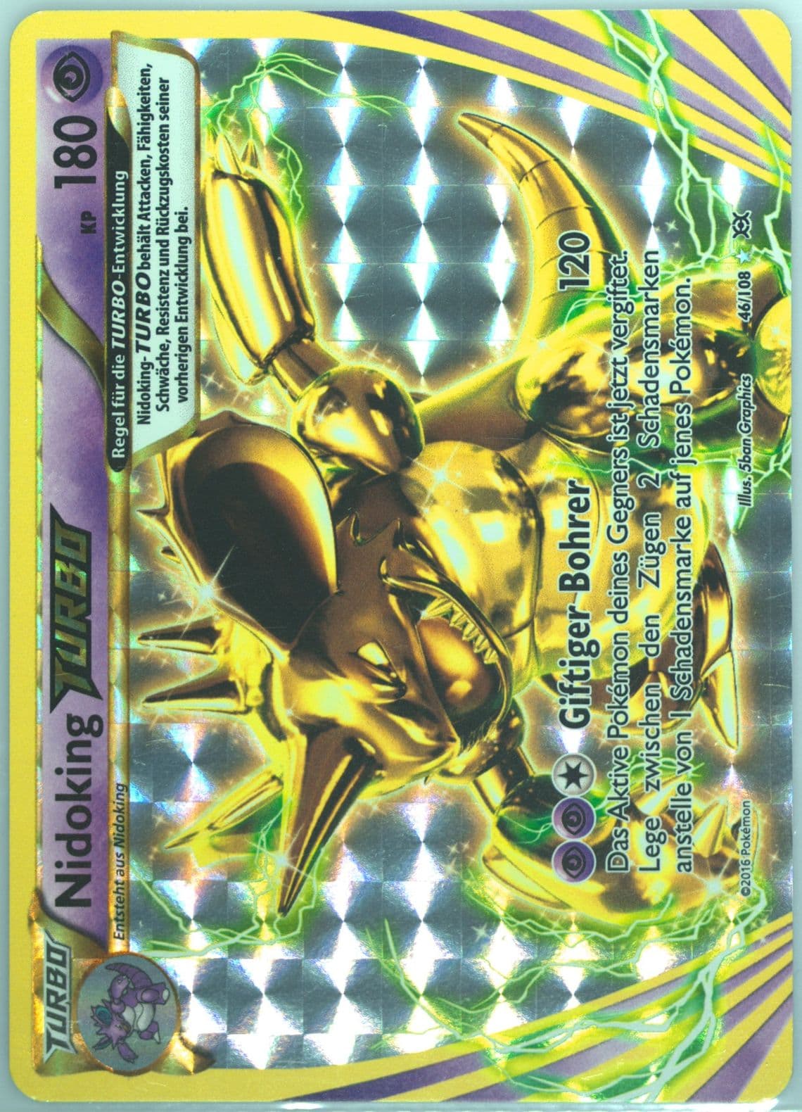 Nidoking Turbo German (46) 2016 Pokemon XY Evolutions