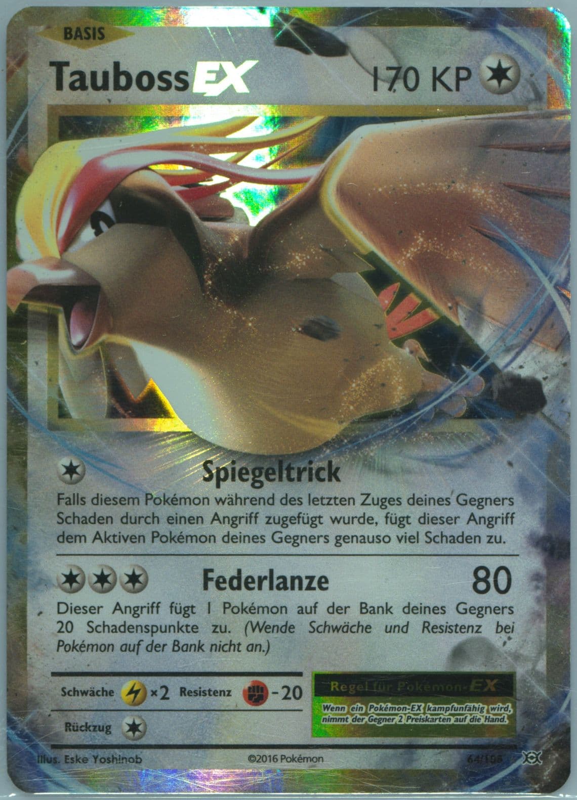 Tauboss EX German (64) 2016 Pokemon XY Evolutions