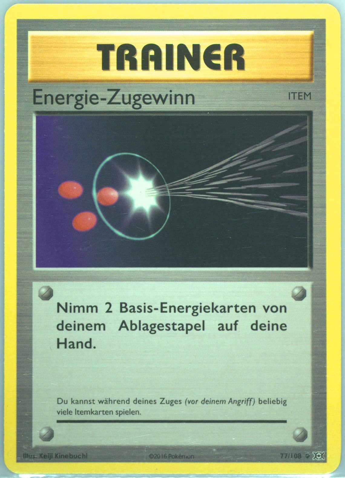 Energie-Zugewinn German (77) 2016 Pokemon XY Evolutions