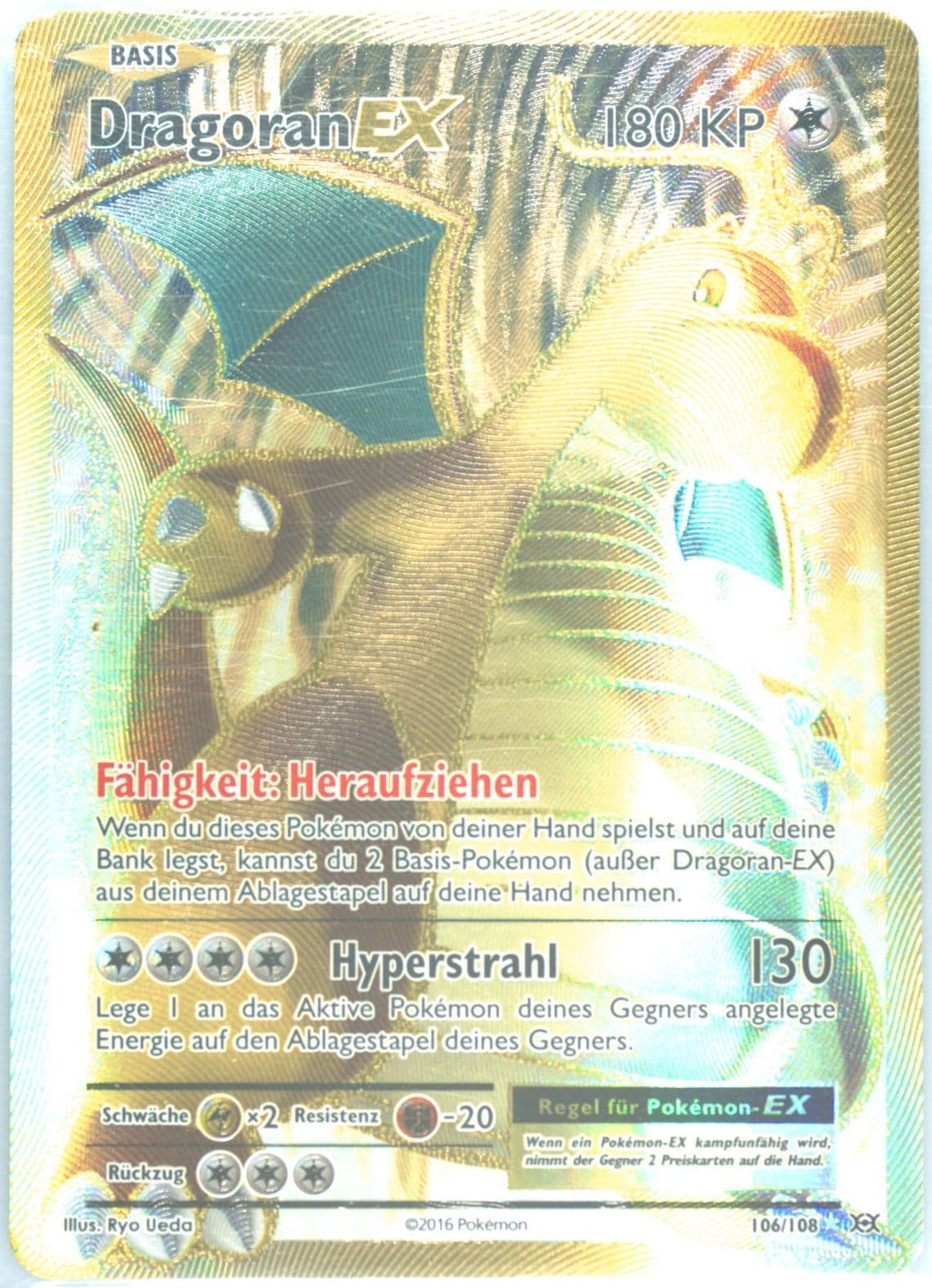 Full Art/Dragoran EX German (106) 2016 Pokemon XY Evolutions