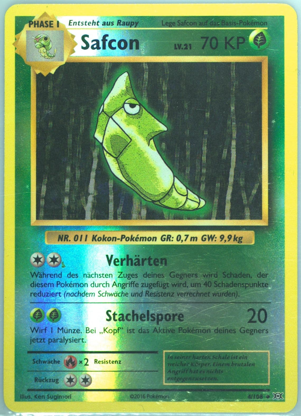 Safcon-Reverse Foil German (4) 2016 Pokemon XY Evolutions