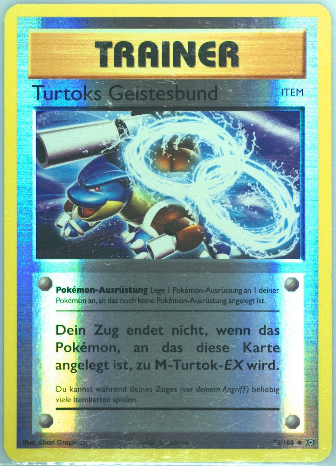 Turtoks Geistesbund-Reverse Foil German (73) 2016 Pokemon XY Evolutions