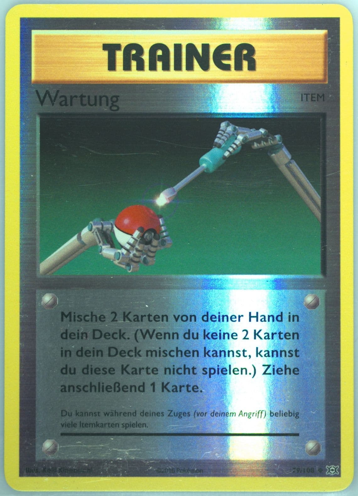 Wartung-Reverse Foil German (79) 2016 Pokemon XY Evolutions