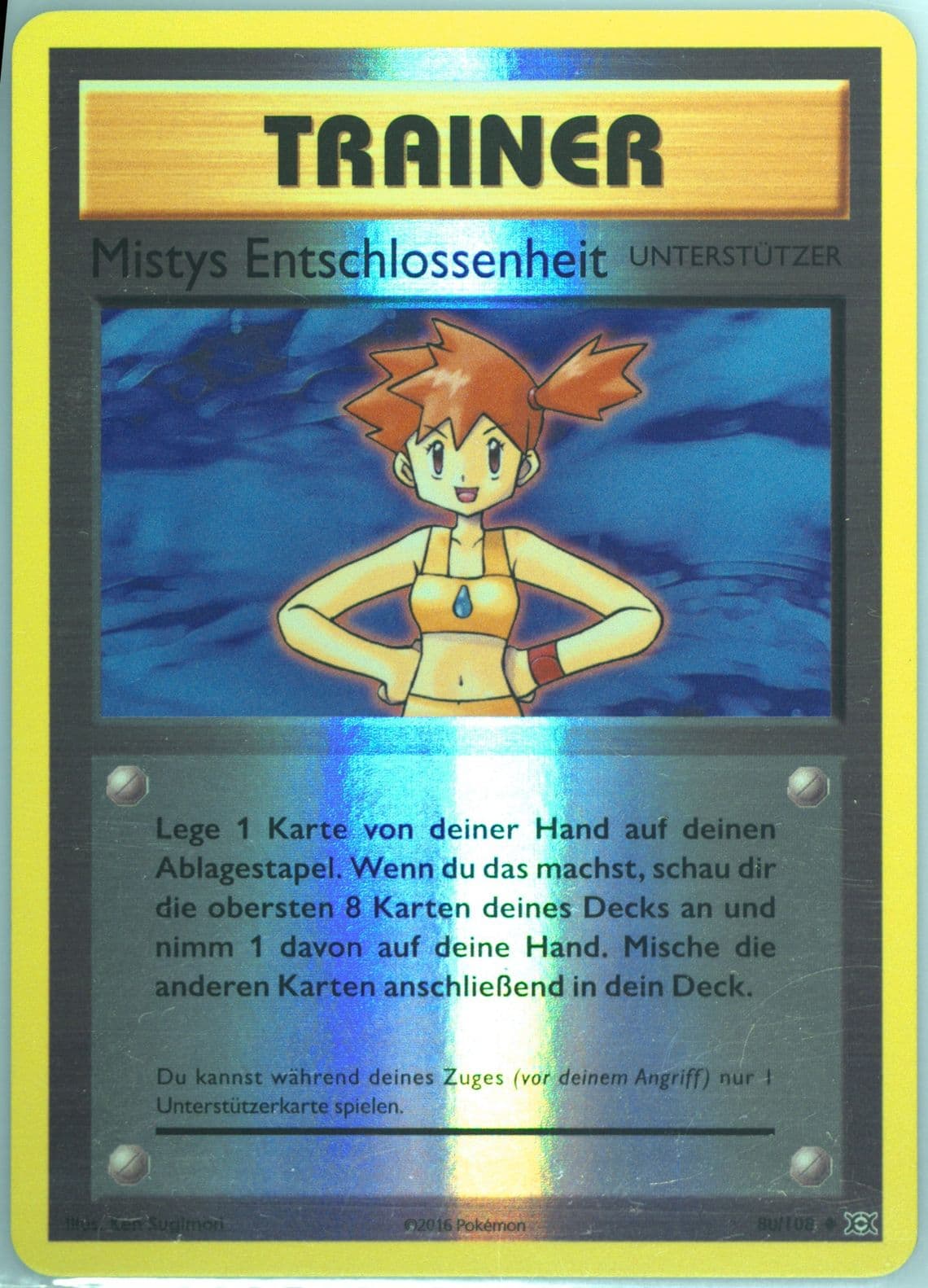 Mistys Entschlossenheit-Reverse Foil German (80) 2016 Pokemon XY Evolutions