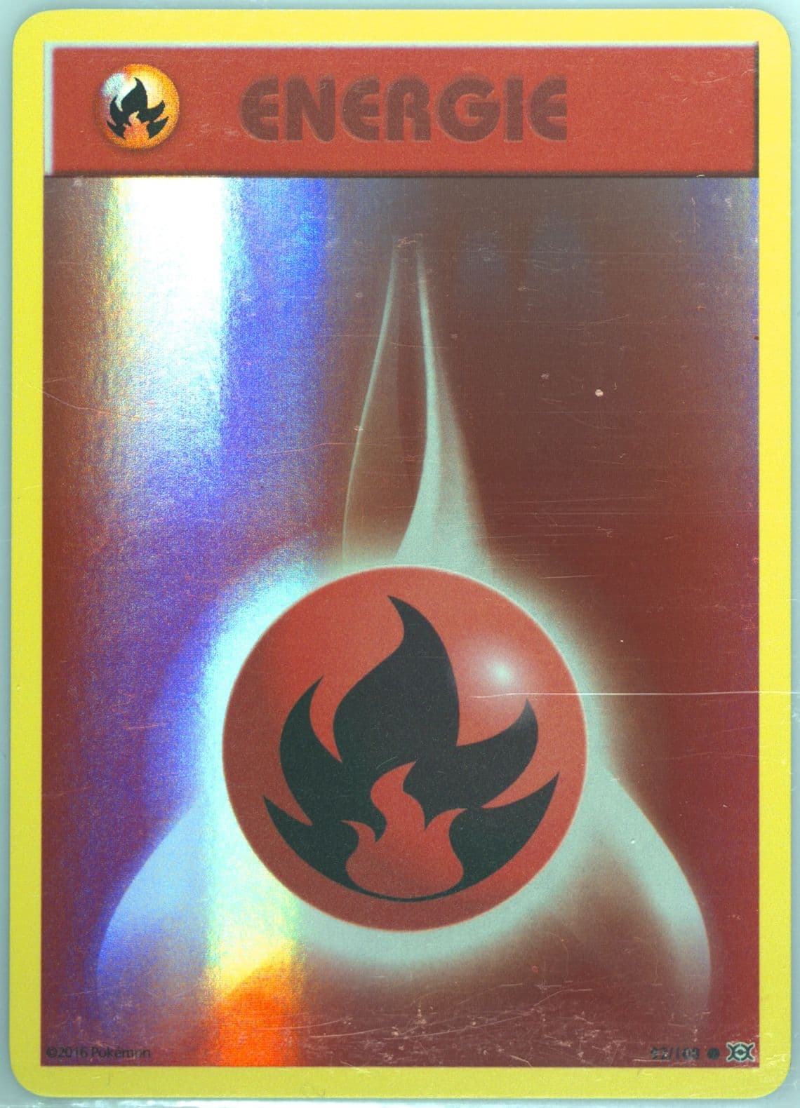 Feuer-Energie-Reverse Foil German (92) 2016 Pokemon XY Evolutions