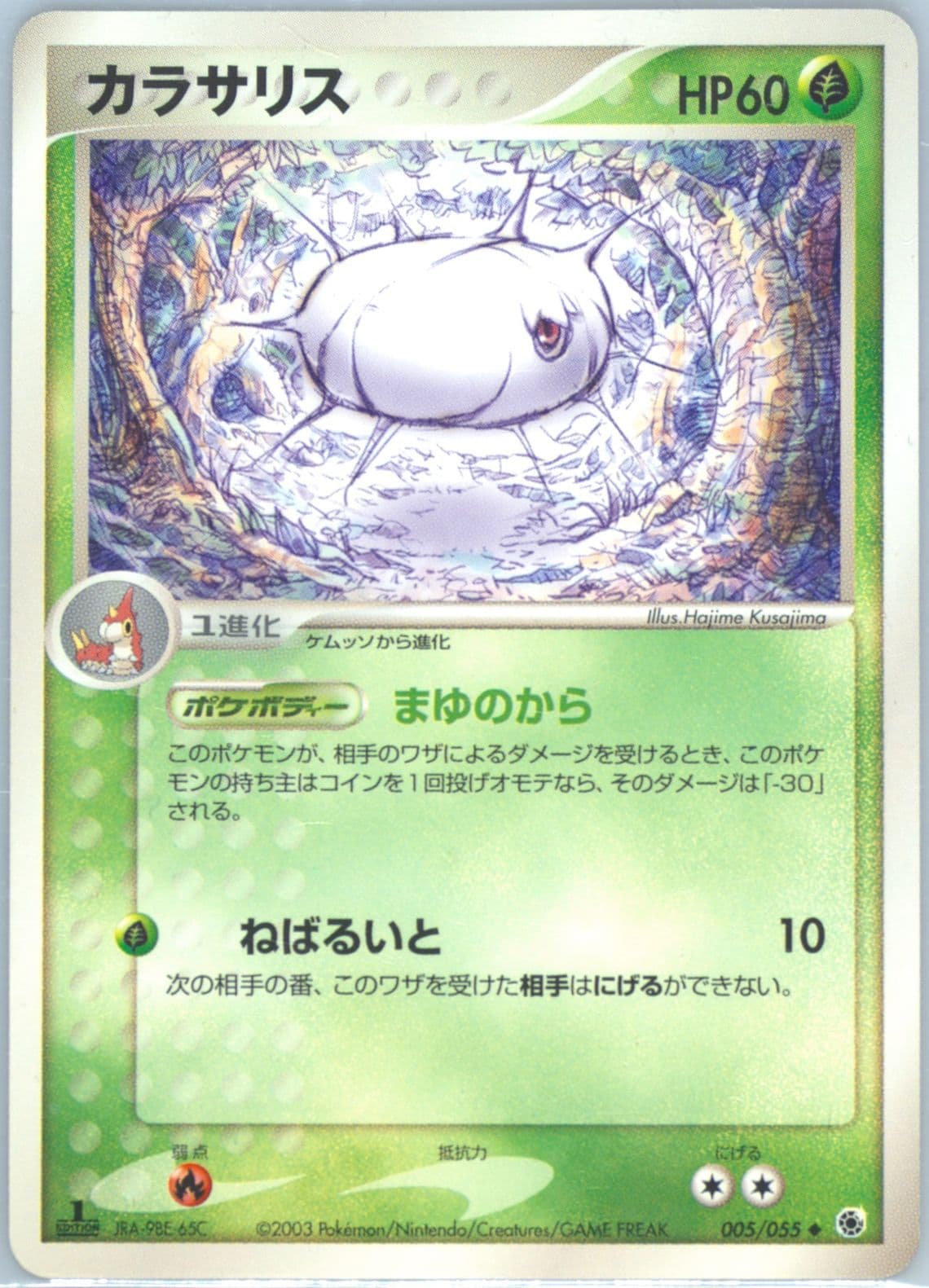 Silcoon 1st Edition (005) 2003 Pokemon Japanese Expansion Pack