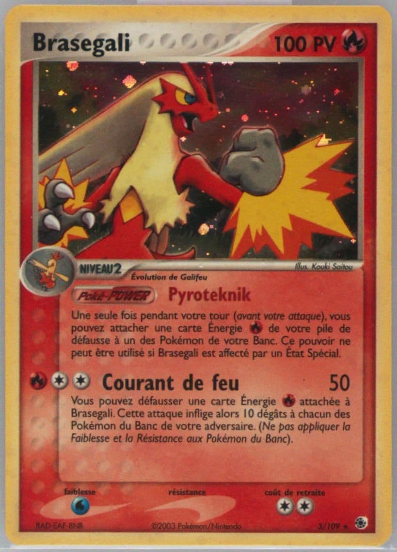 Brasegali-Holo French (3) 2003 Pokemon EX Ruby & Sapphire