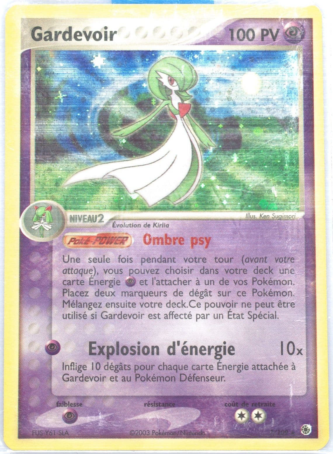 Gardevoir-Holo French (7) 2003 Pokemon EX Ruby & Sapphire