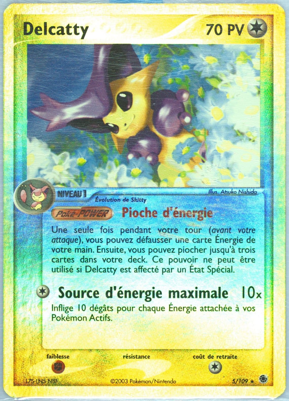 Delcatty-Reverse Foil French (5) 2003 Pokemon EX Ruby & Sapphire