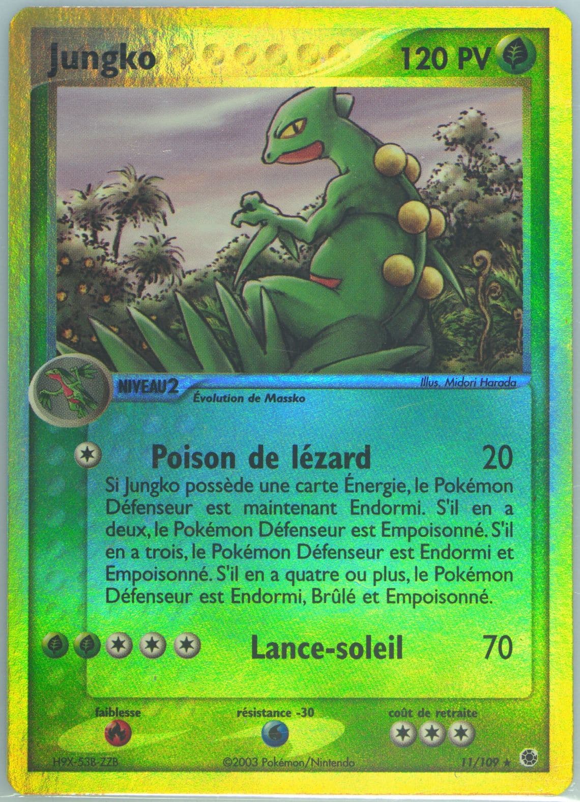 Jungko-Reverse Foil French (11) 2003 Pokemon EX Ruby & Sapphire