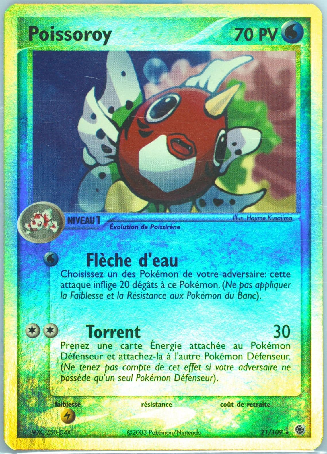 Poissoroy-Reverse Foil French (21) 2003 Pokemon EX Ruby & Sapphire