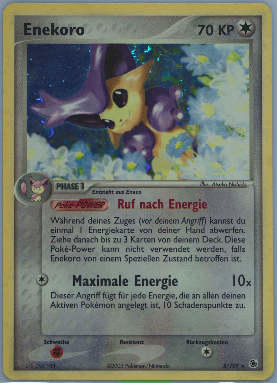 Enekoro-Holo (5) 2004 Pokemon German EX Ruby & Sapphire