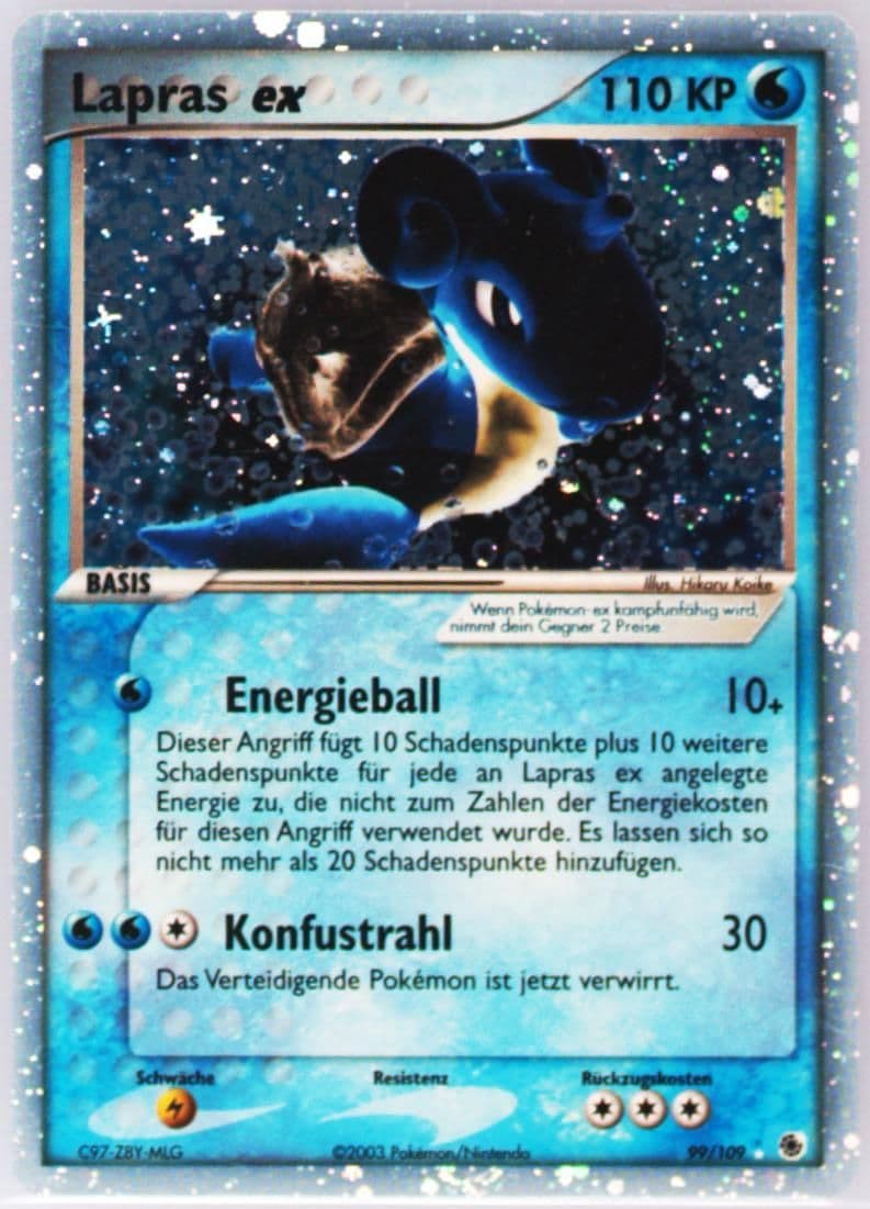 Lapras EX-Holo (99) 2004 Pokemon German EX Ruby & Sapphire