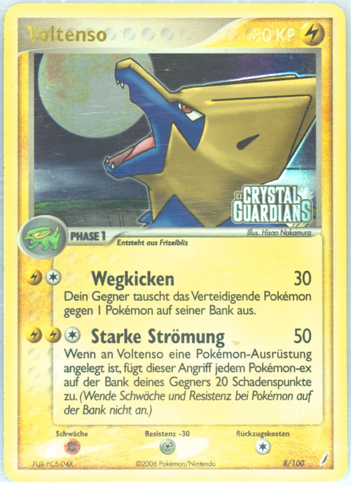 Voltenso-Reverse Foil (9) 2004 Pokemon German EX Ruby & Sapphire