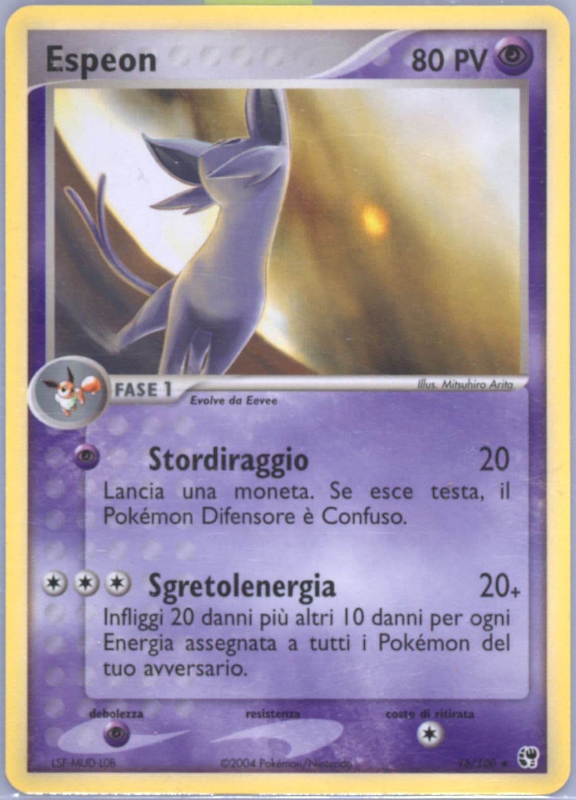 Espeon (16) 2004 Pokemon Italian EX Sandstorm