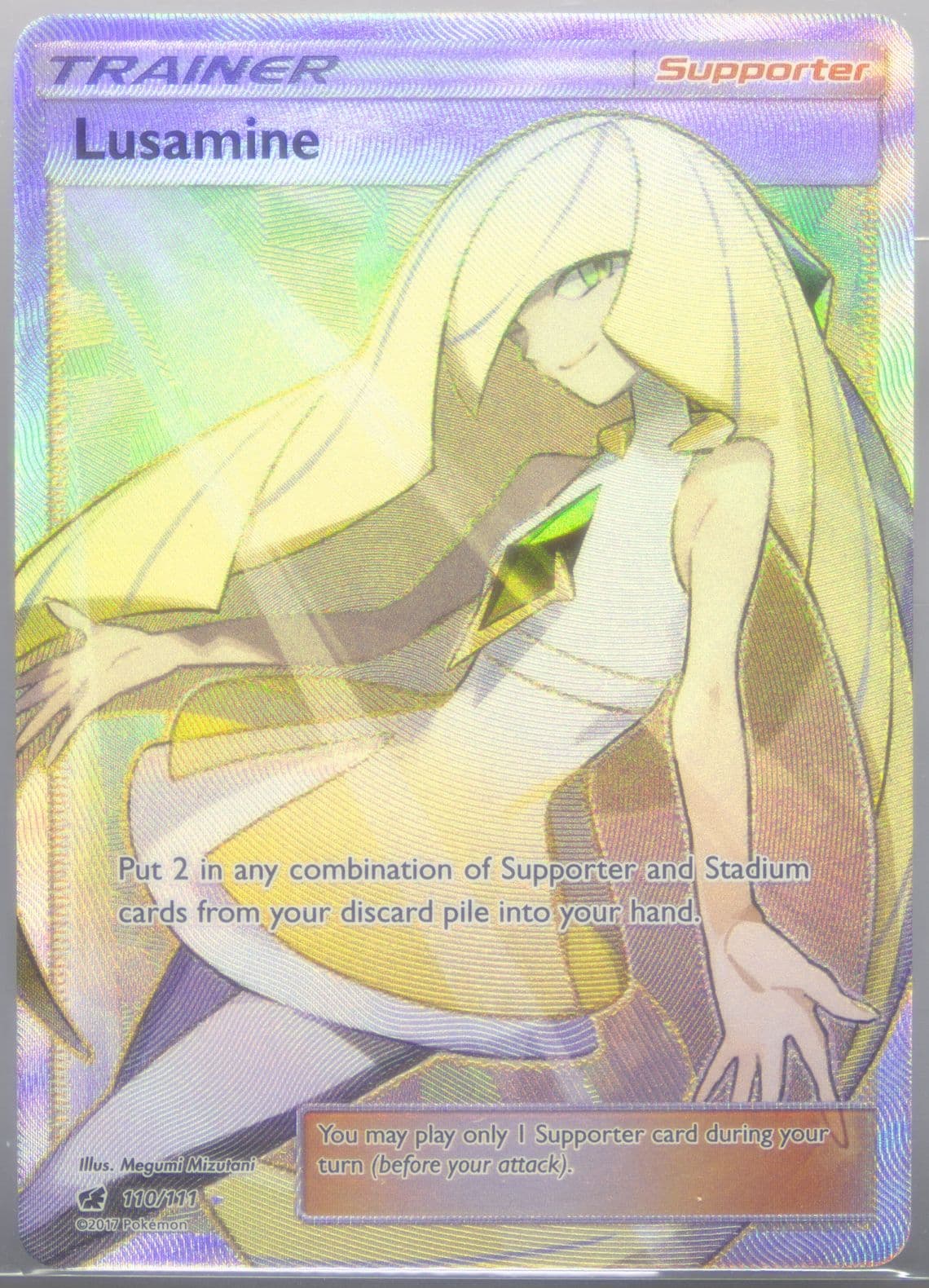 Full Art/Lusamine (110) 2017 Pokemon Sun & Moon Crimson Invasion