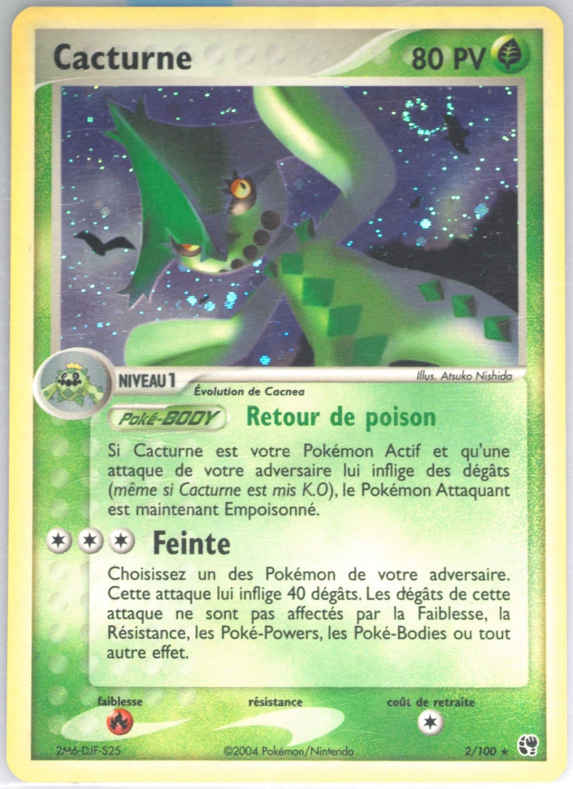 Cacturne-Holo (2) 2004 Pokemon French EX Sandstorm