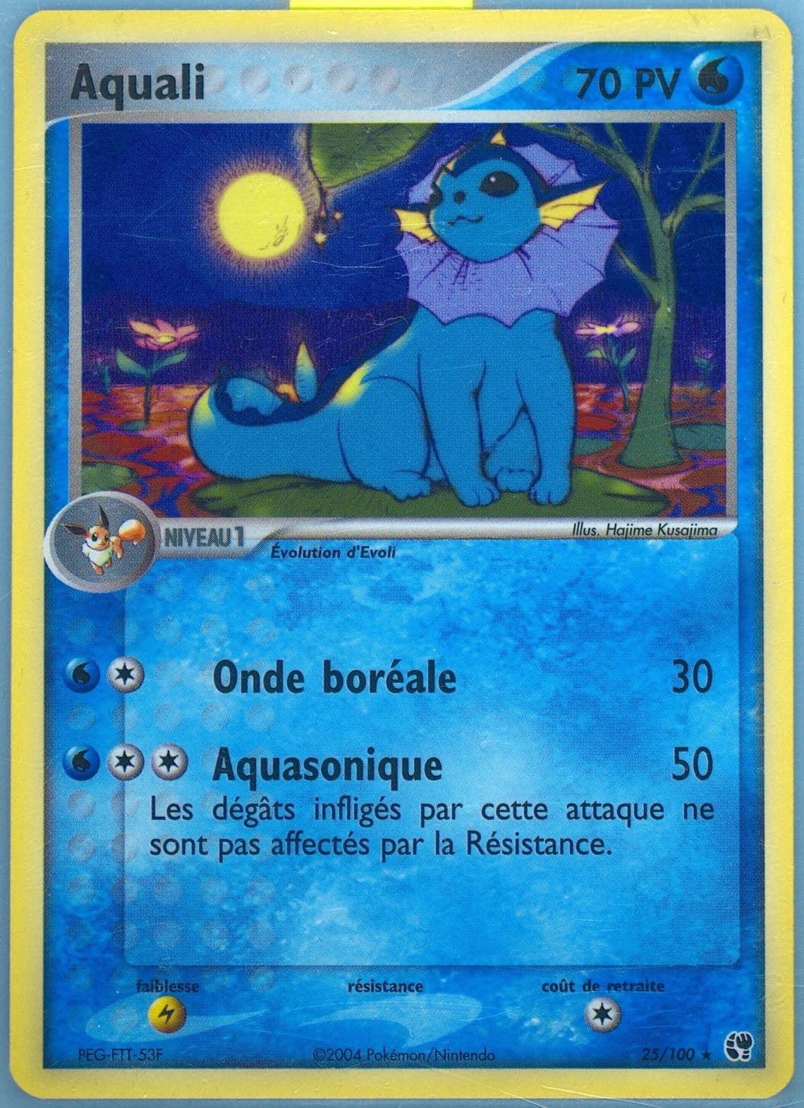 Aquali (25) 2004 Pokemon French EX Sandstorm
