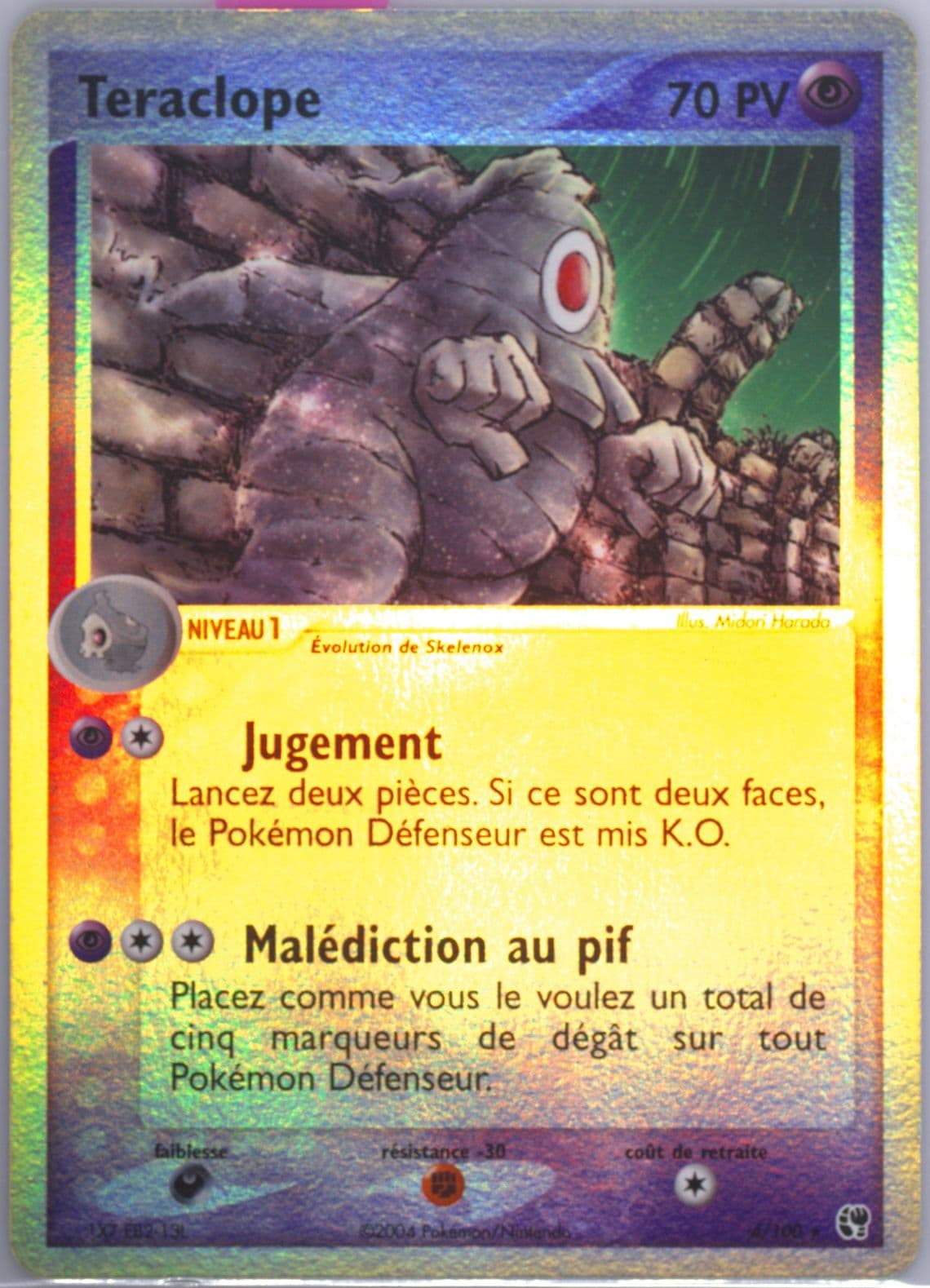 Teraclope-Reverse Foil (4) 2004 Pokemon French EX Sandstorm