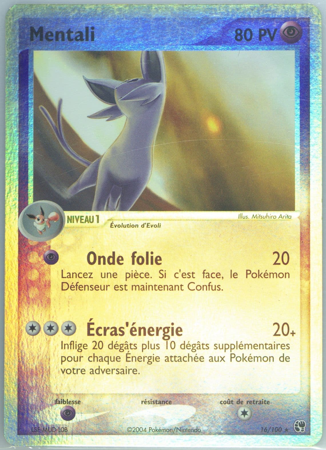 Mentali-Reverse Foil (16) 2004 Pokemon French EX Sandstorm