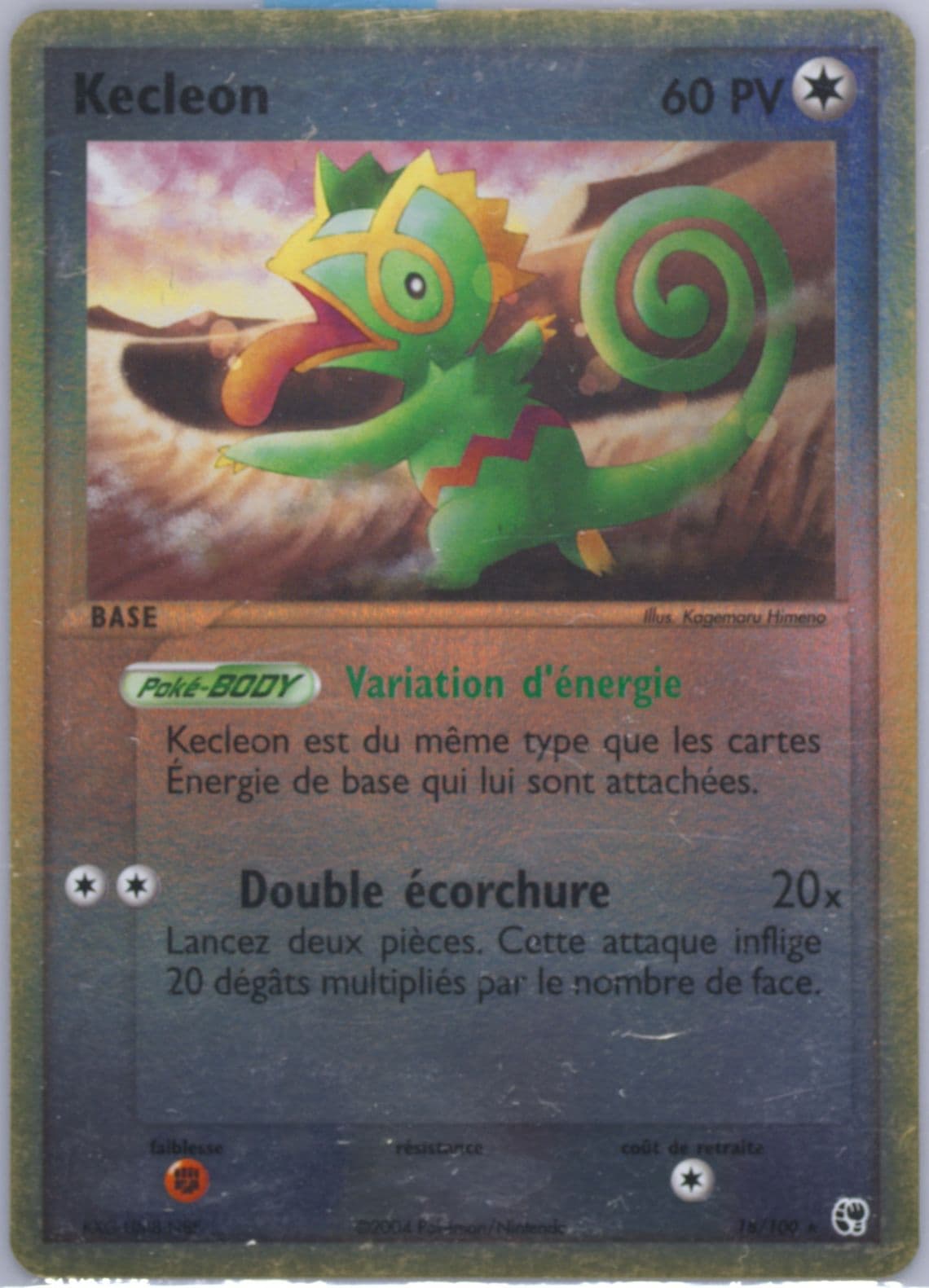 Kecleon-Reverse Foil (18) 2004 Pokemon French EX Sandstorm