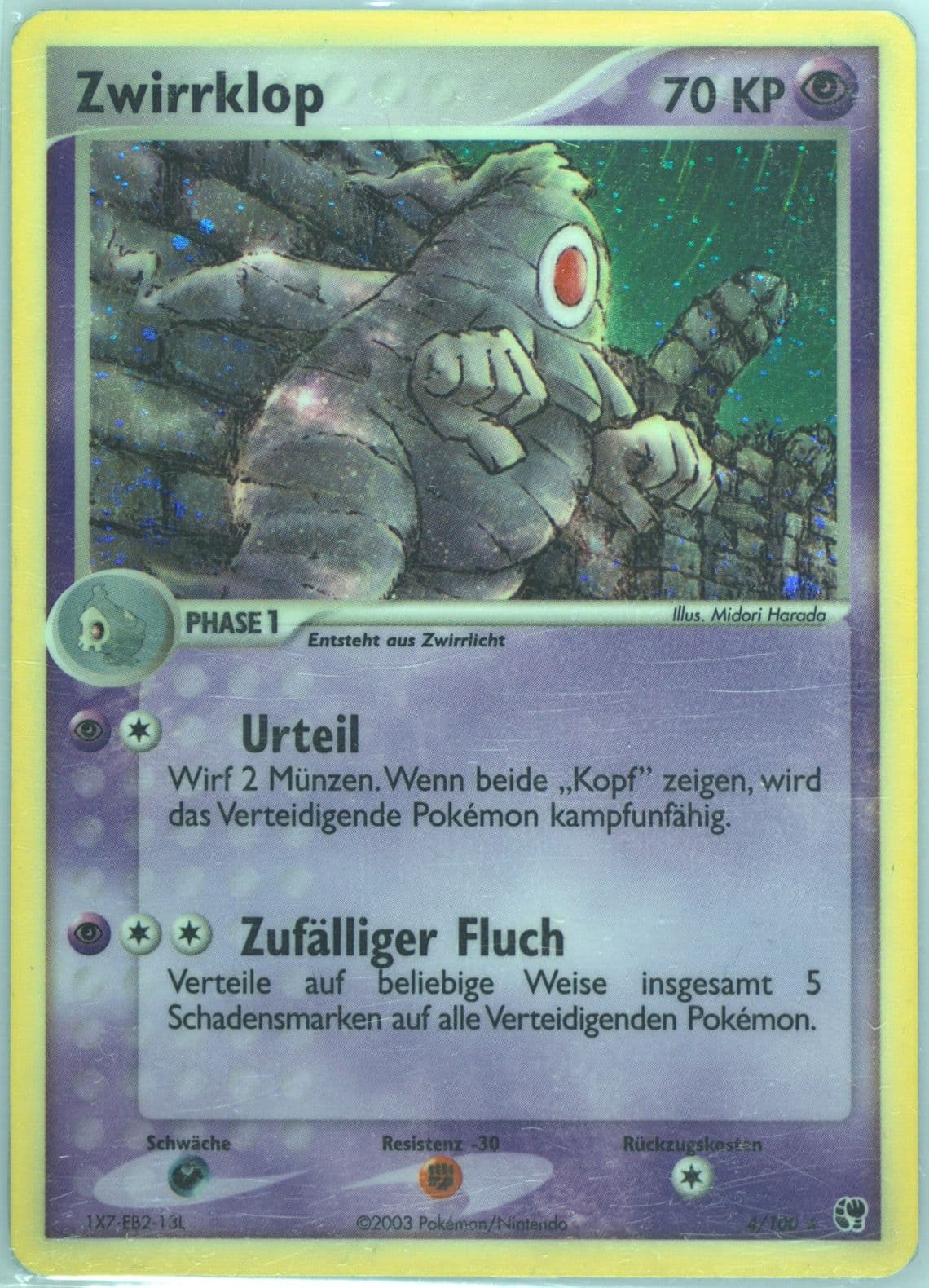 Zwirrklop-Holo (4) 2004 Pokemon German EX Sandstorm