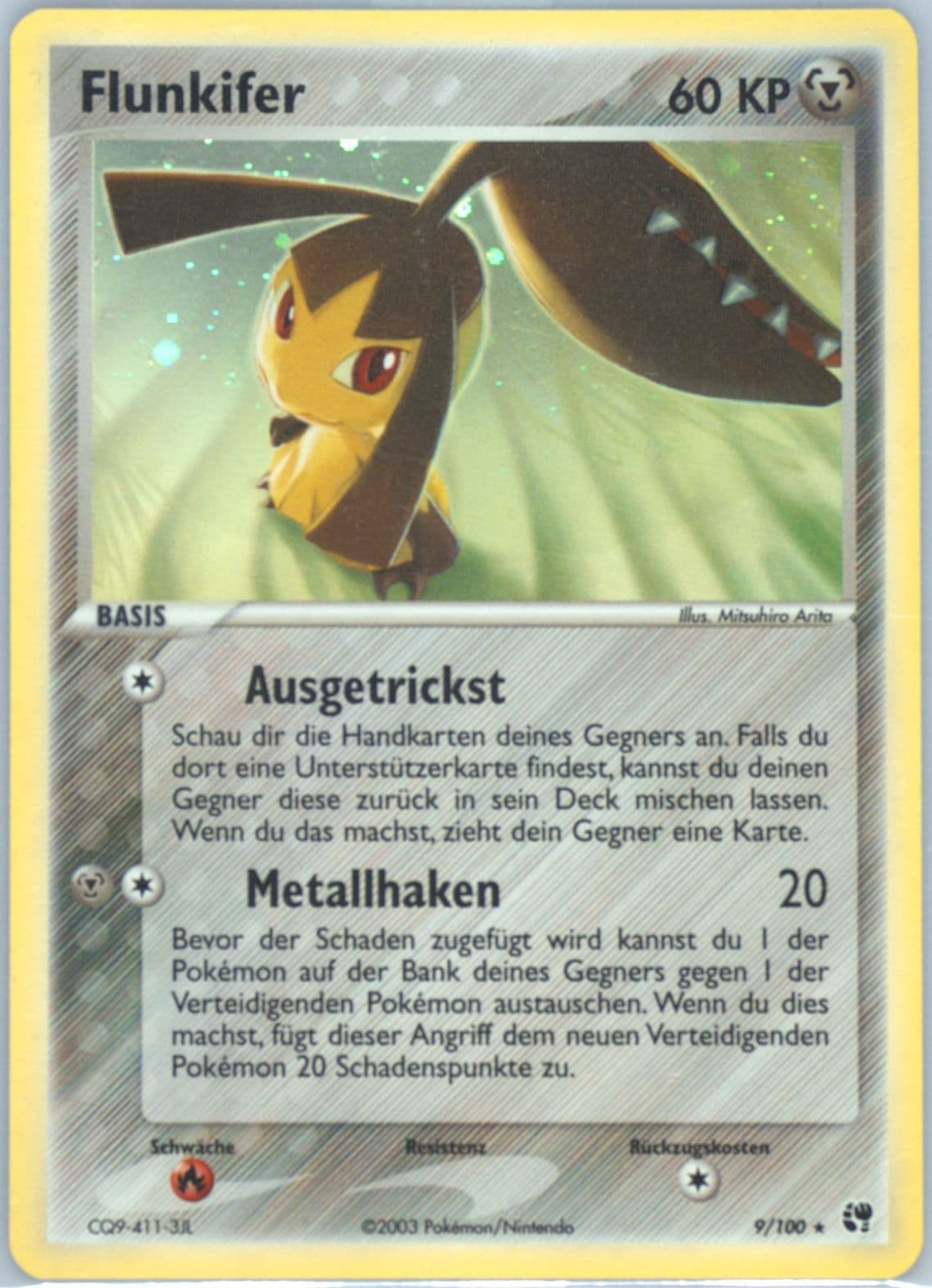 Flunkifer-Holo (9) 2004 Pokemon German EX Sandstorm
