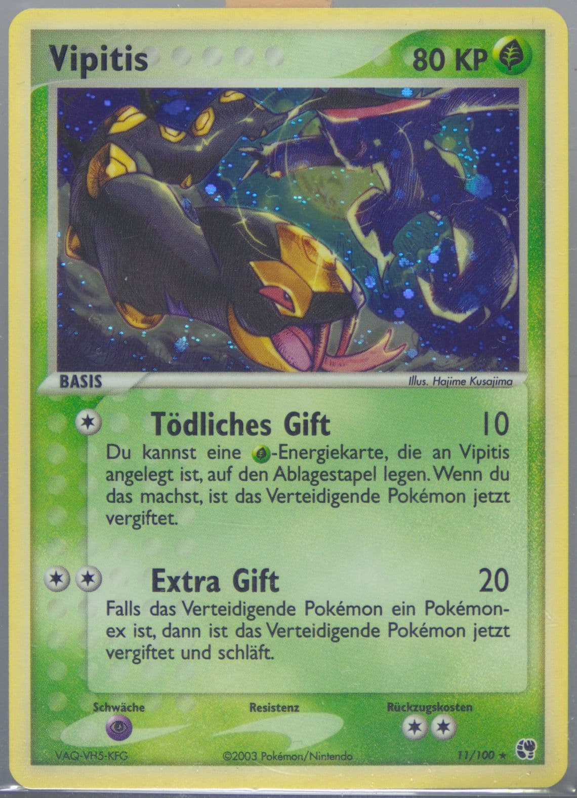 Vipitis-Holo (11) 2004 Pokemon German EX Sandstorm