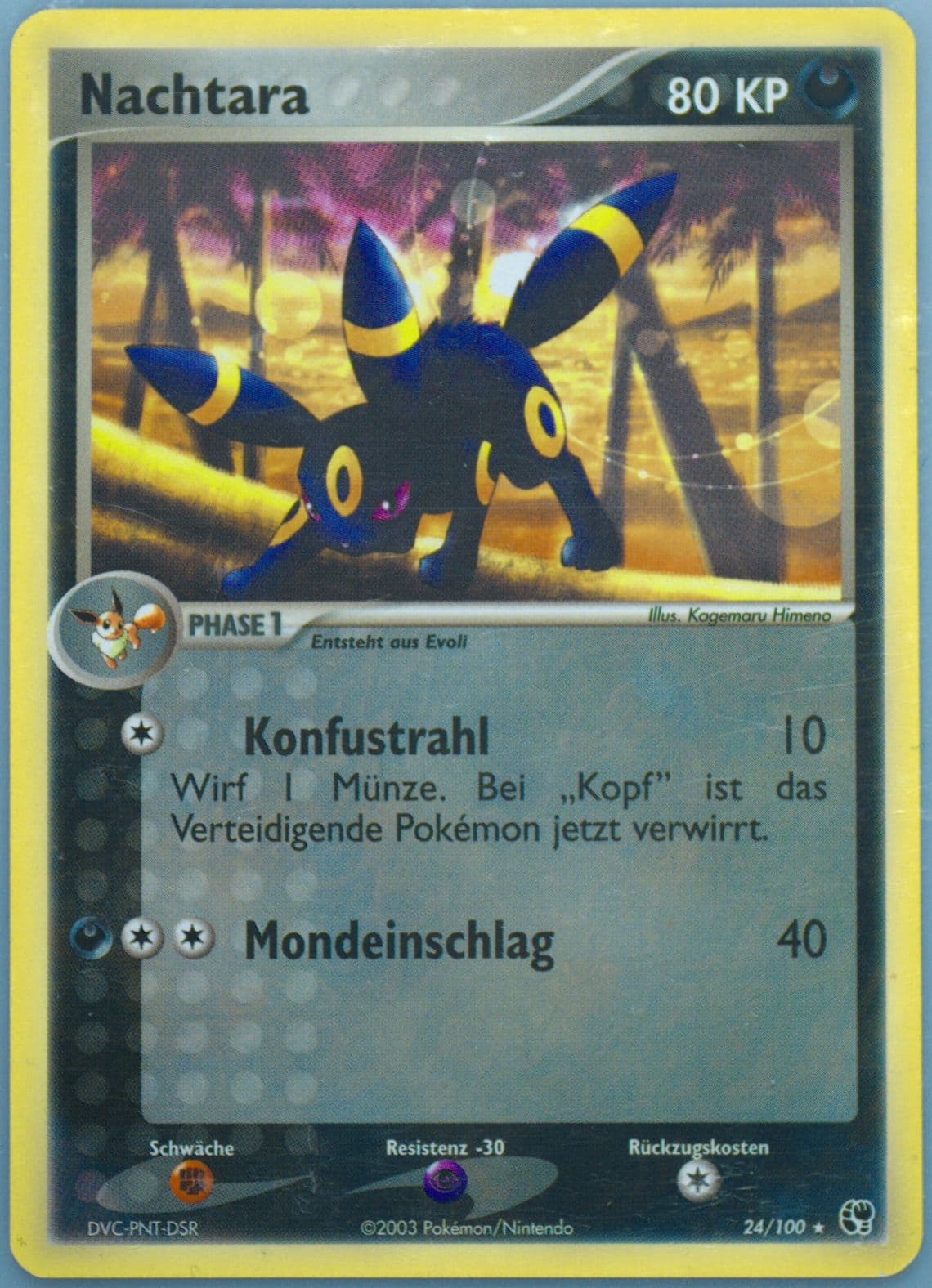 Nachtara (24) 2004 Pokemon German EX Sandstorm