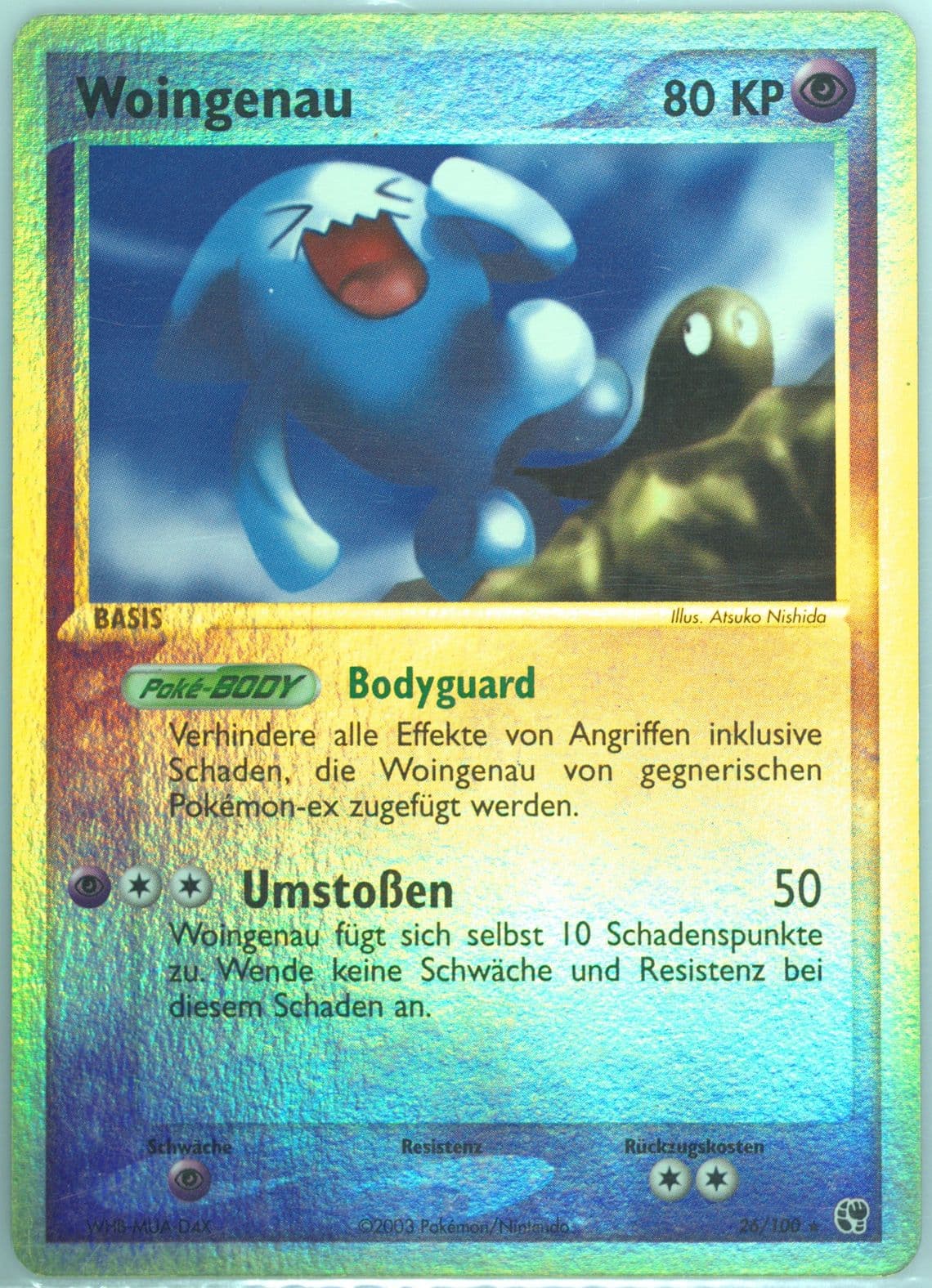 Woingenau-Reverse Foil (26) 2004 Pokemon German EX Sandstorm