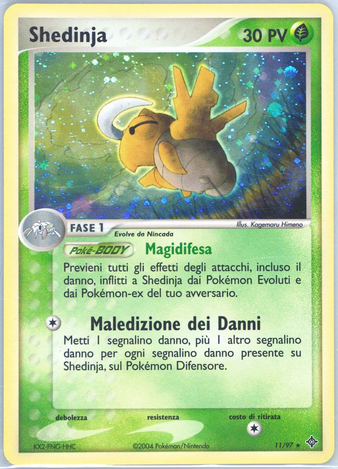 Shedinja-Holo (11) 2004 Pokemon Italian EX Dragon