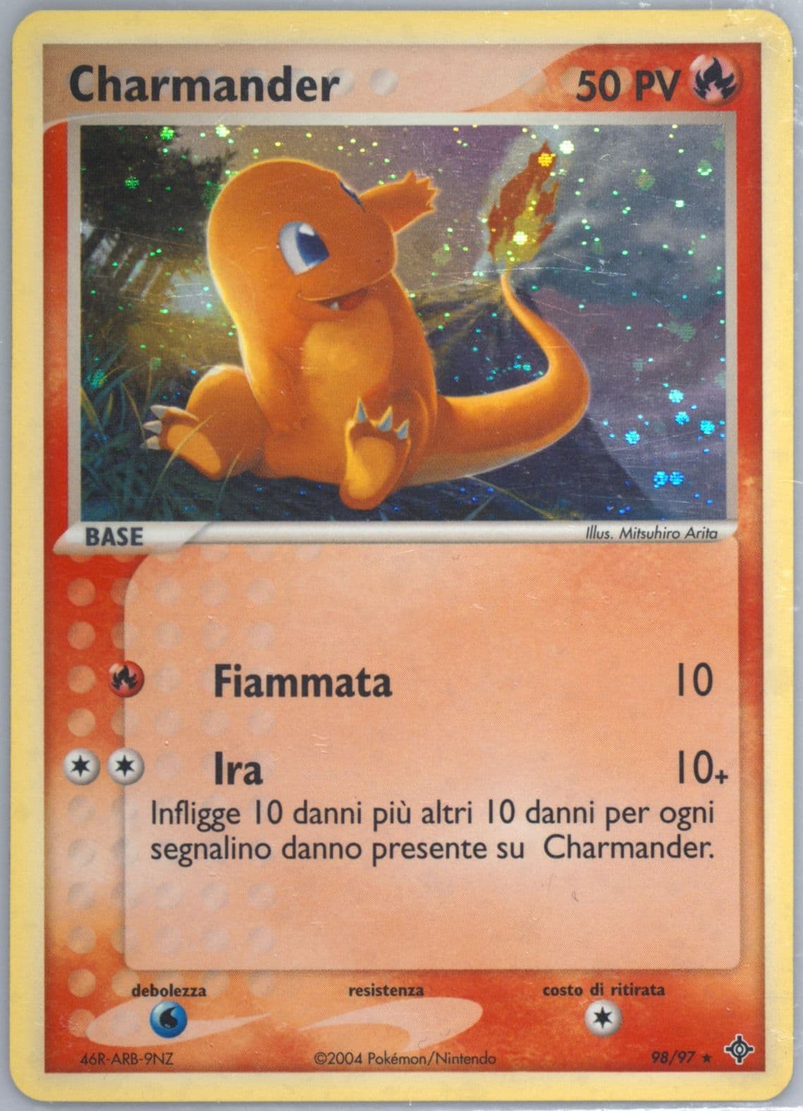 Charmander-Holo (98) 2004 Pokemon Italian EX Dragon