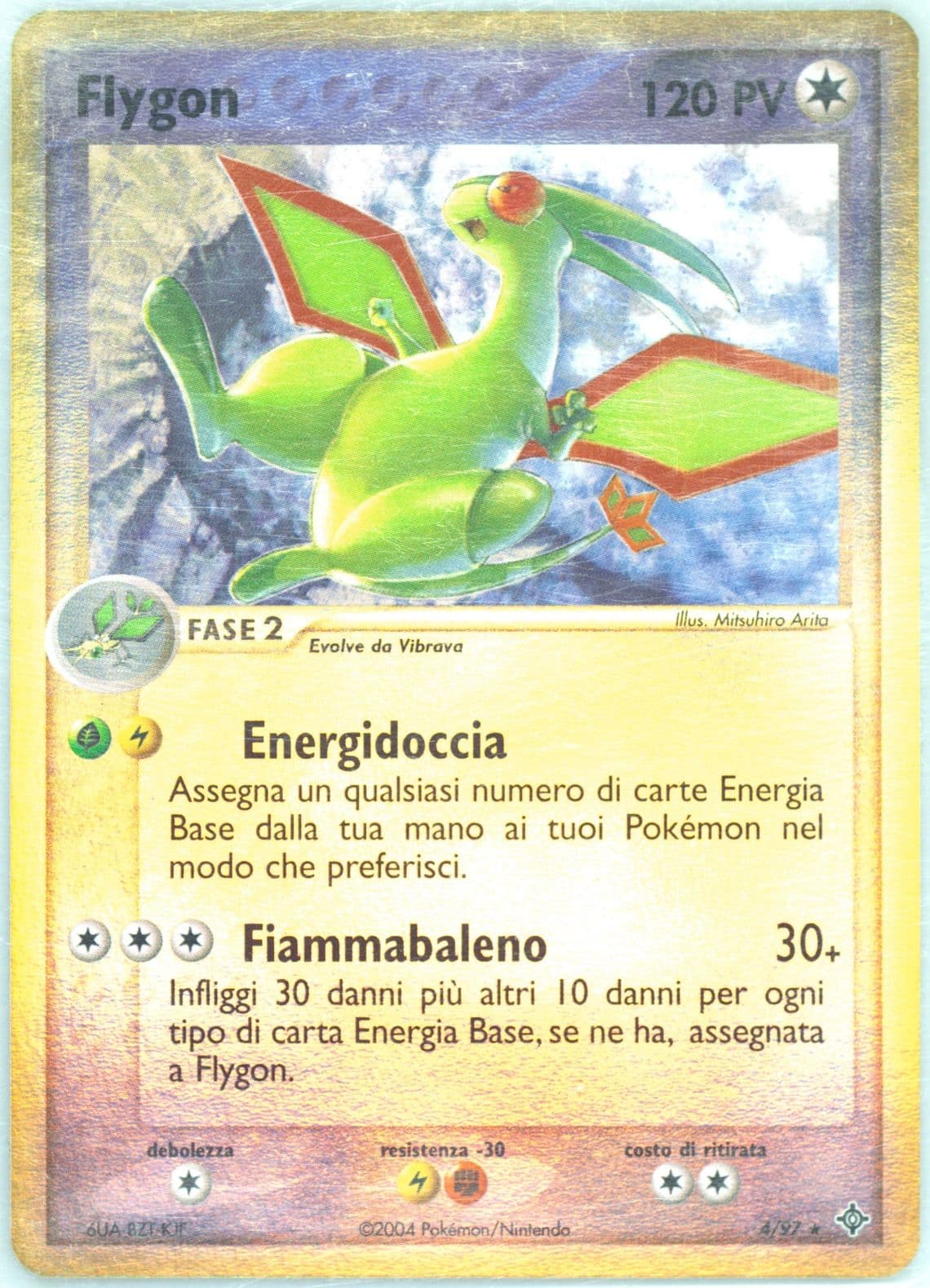 Flygon-Reverse Foil (4) 2004 Pokemon Italian EX Dragon
