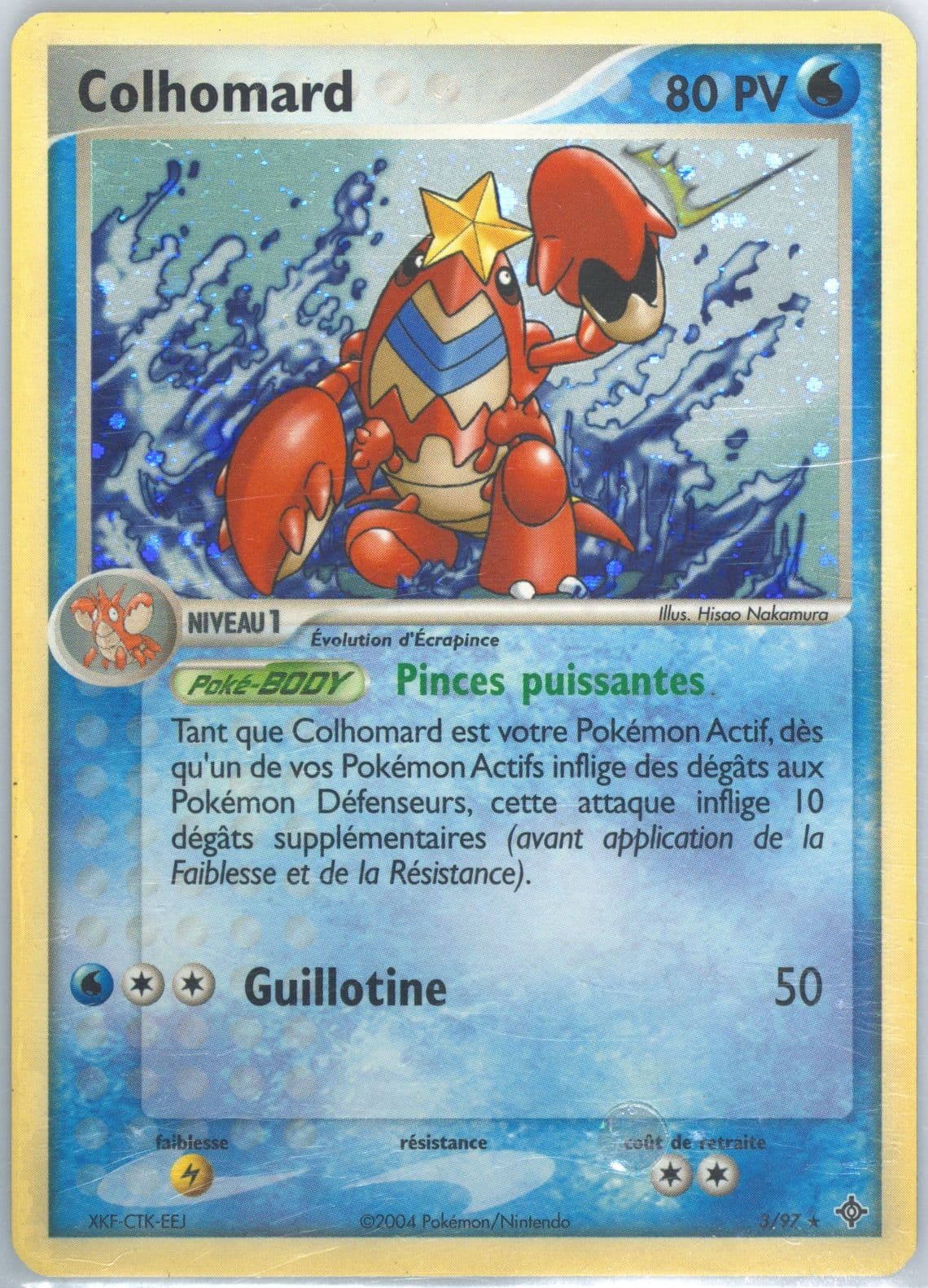 Colhomard-Holo (3) 2004 Pokemon French EX Dragon