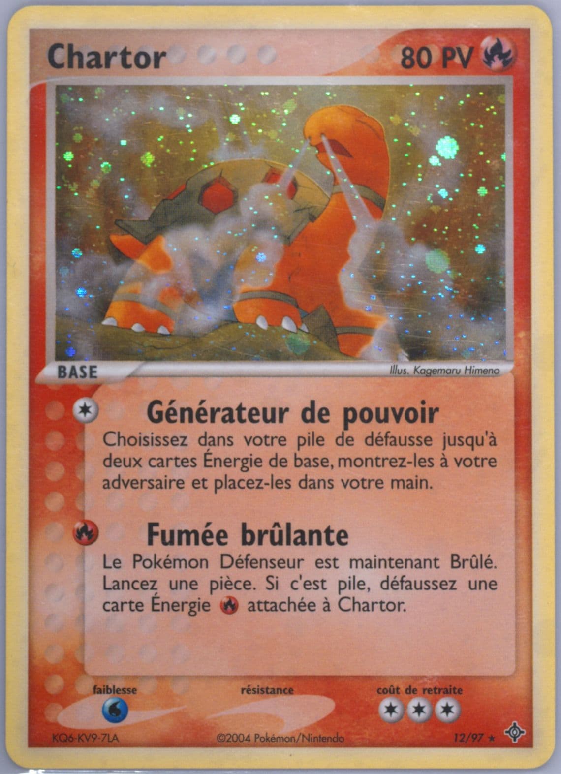 Chartor-Holo (12) 2004 Pokemon French EX Dragon