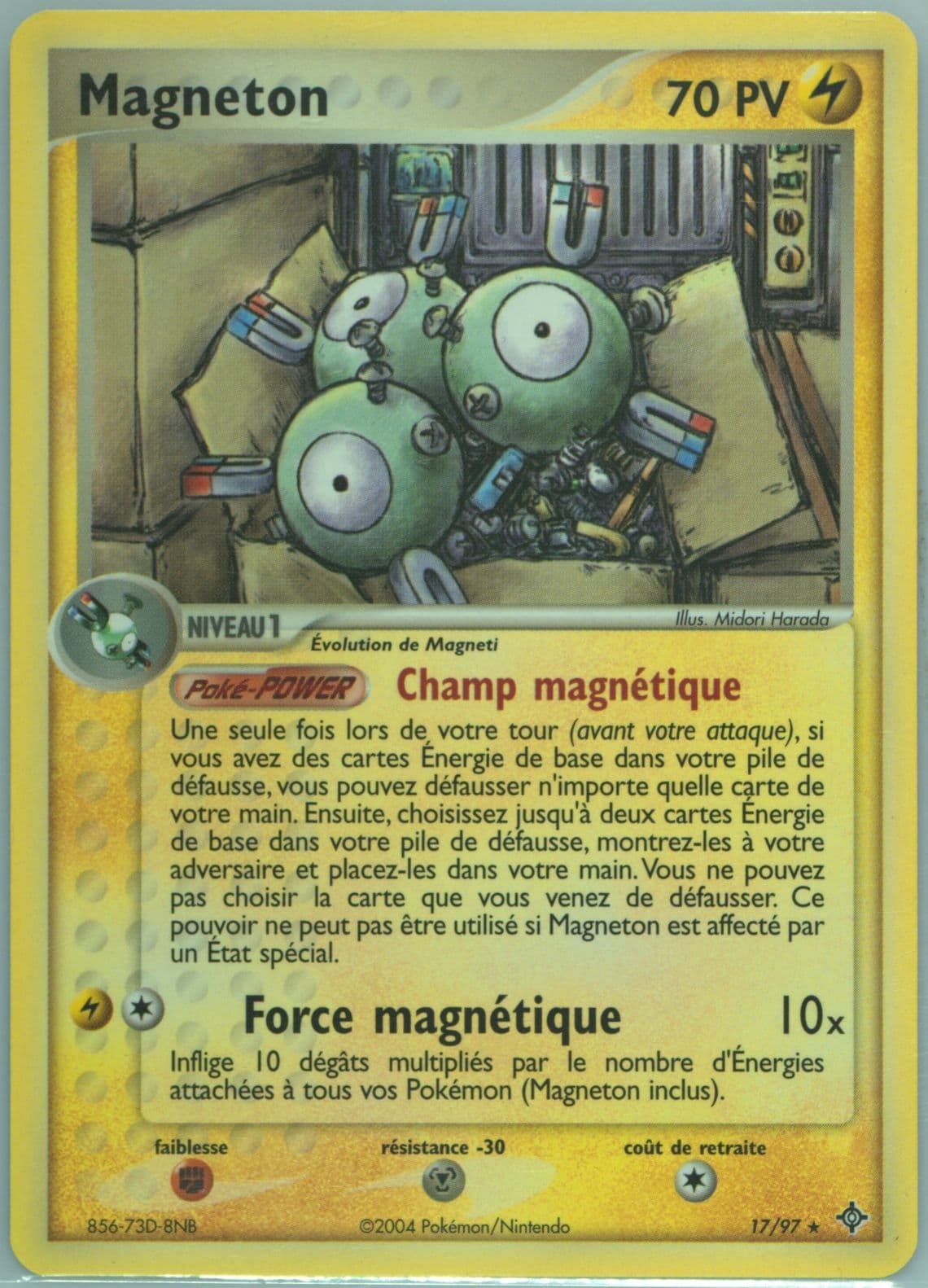 Magneton (17) 2004 Pokemon French EX Dragon