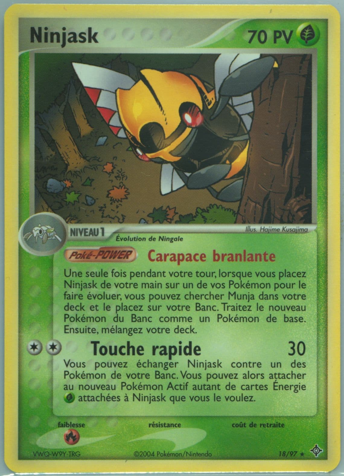 Ninjask (18) 2004 Pokemon French EX Dragon