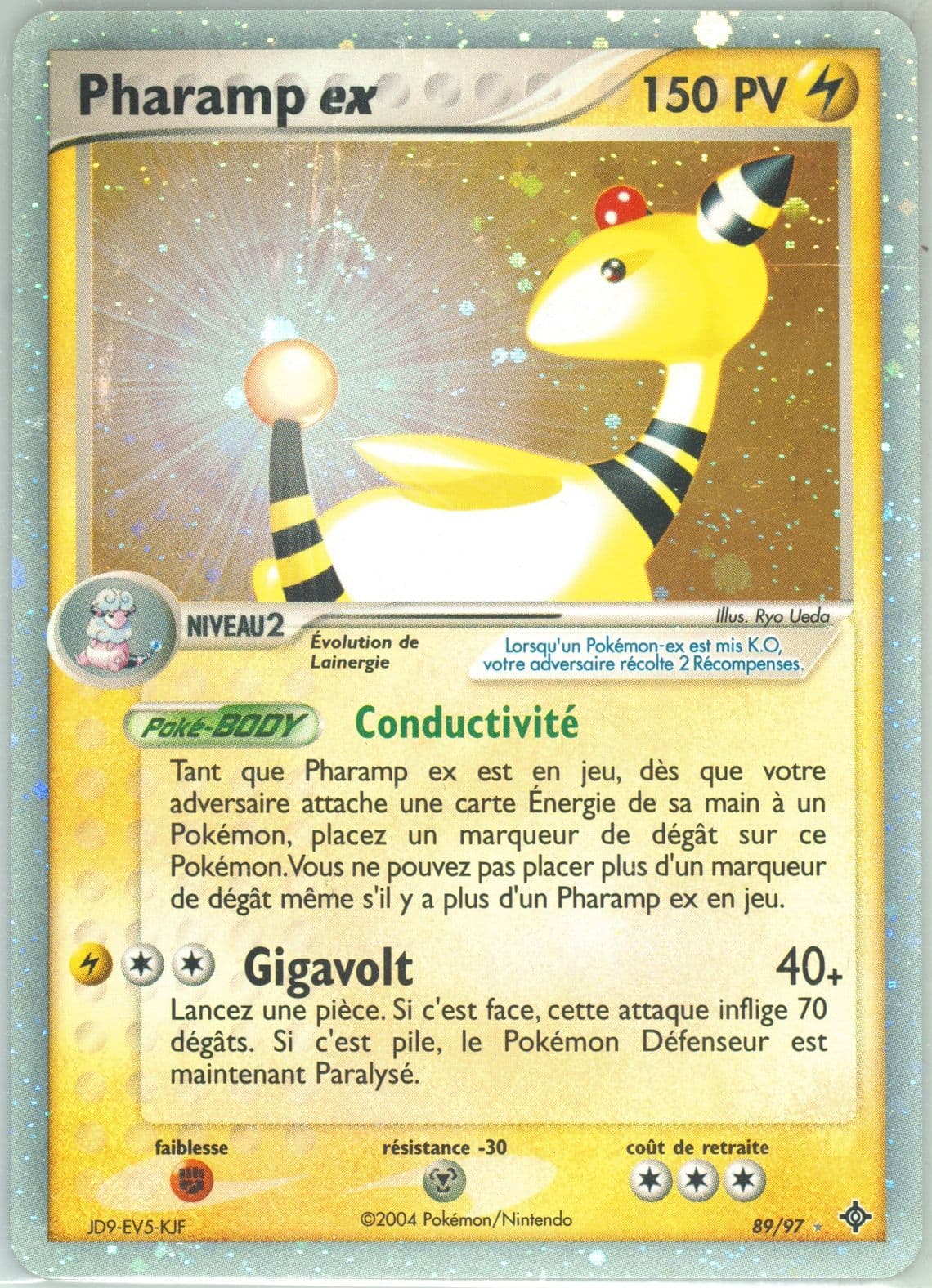 Pharamp EX-Holo (89) 2004 Pokemon French EX Dragon