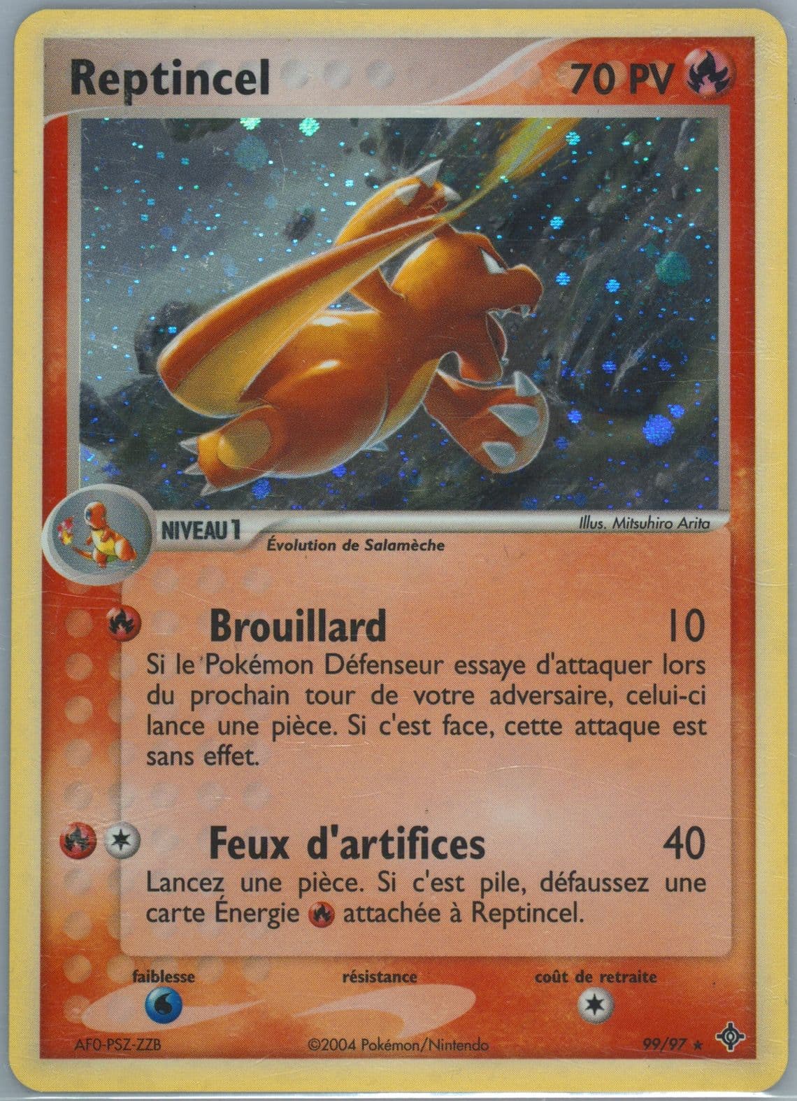 Reptincel-Holo (99) 2004 Pokemon French EX Dragon