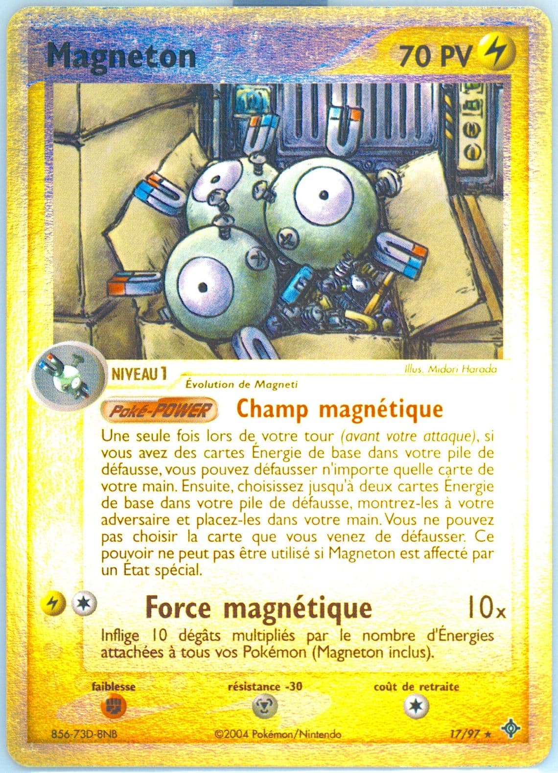 Magneton-Reverse Foil (17) 2004 Pokemon French EX Dragon