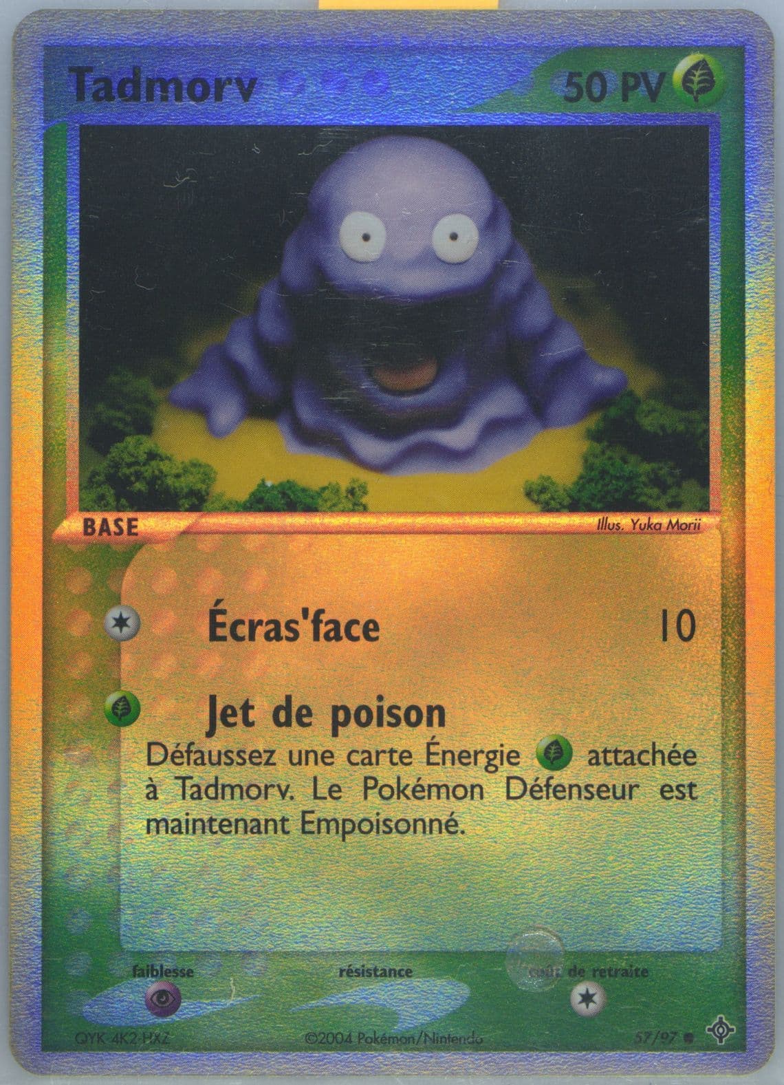 Tadmorv-Reverse Foil (57) 2004 Pokemon French EX Dragon