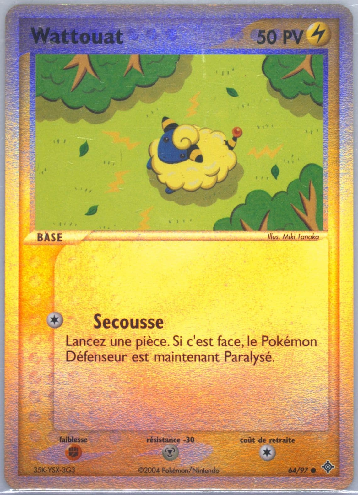 Wattouat-Reverse Foil (64) 2004 Pokemon French EX Dragon