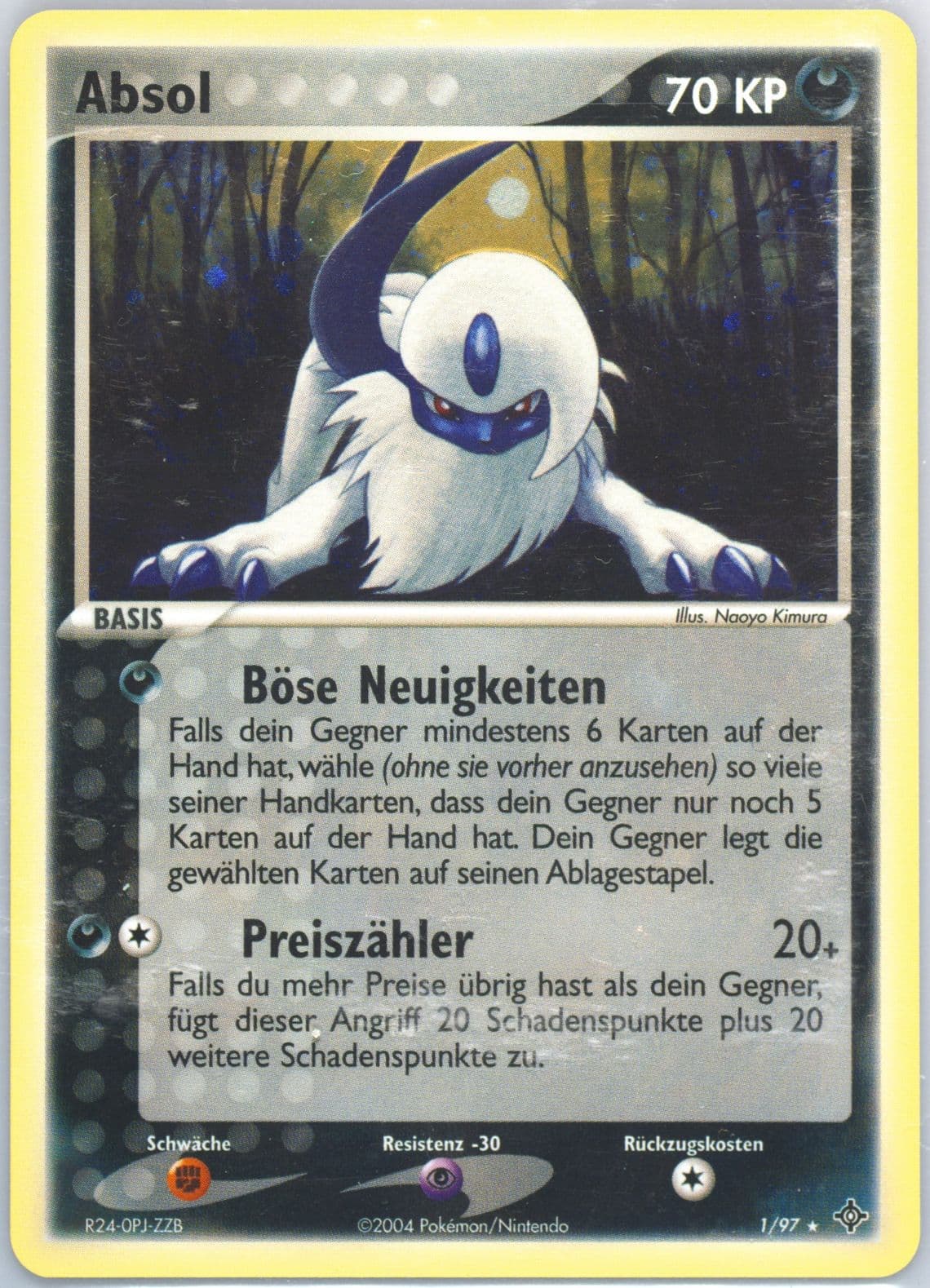 Absol-Holo (1) 2004 Pokemon German EX Dragon