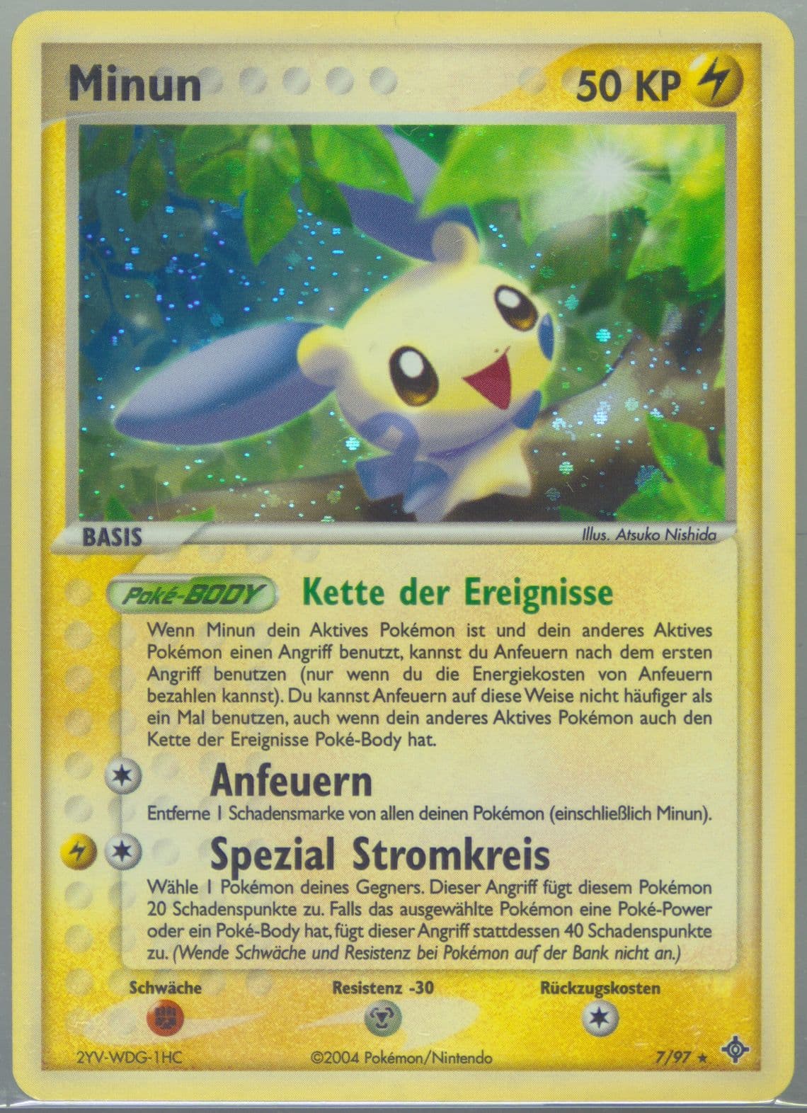 Minun-Holo (7) 2004 Pokemon German EX Dragon