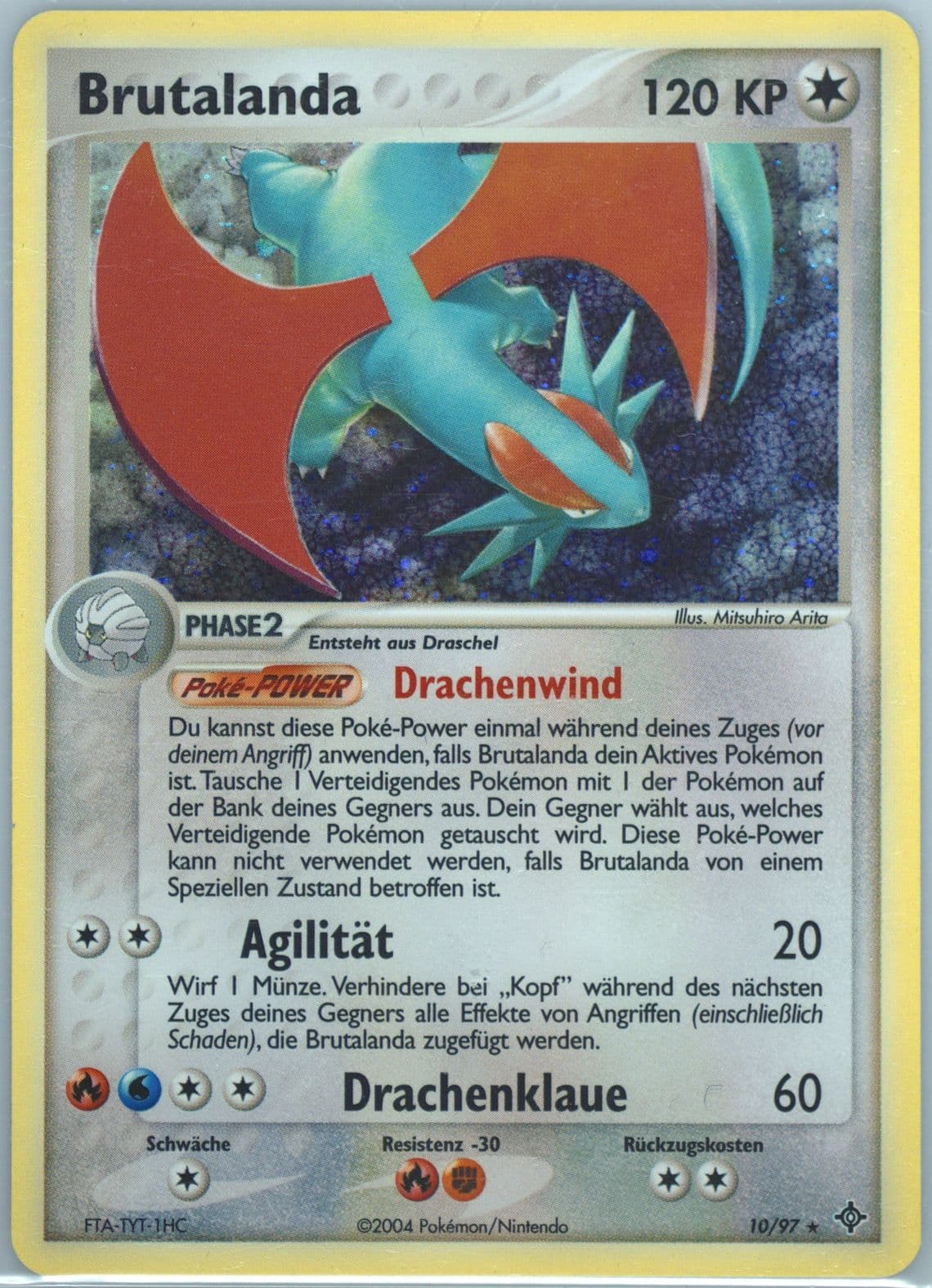 Brutalanda-Holo (10) 2004 Pokemon German EX Dragon