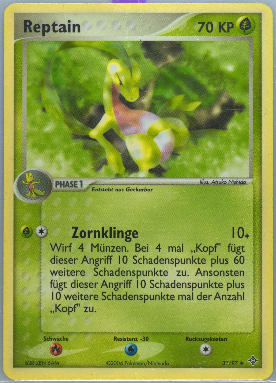 Reptain (31) 2004 Pokemon German EX Dragon