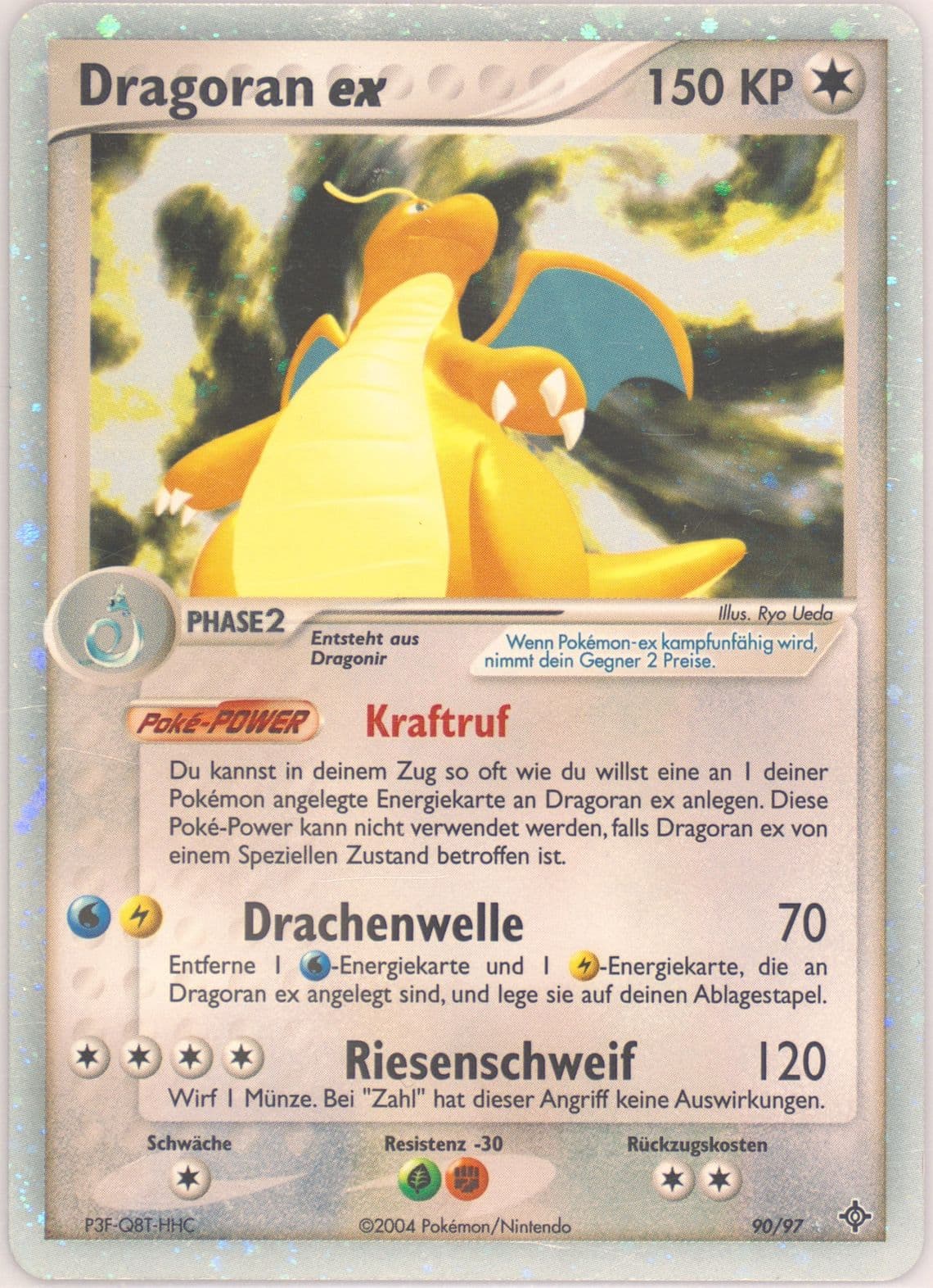 Dragoran EX-Holo (90) 2004 Pokemon German EX Dragon