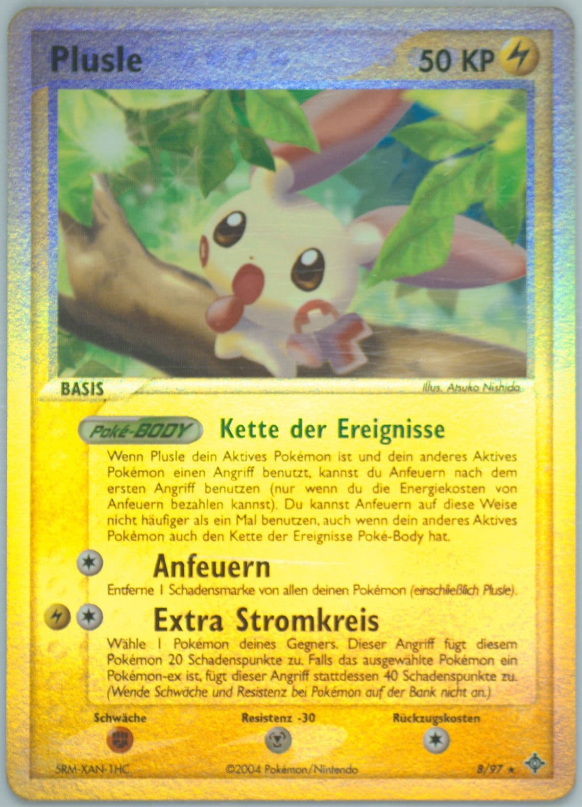 Plusle-Reverse Foil (8) 2004 Pokemon German EX Dragon