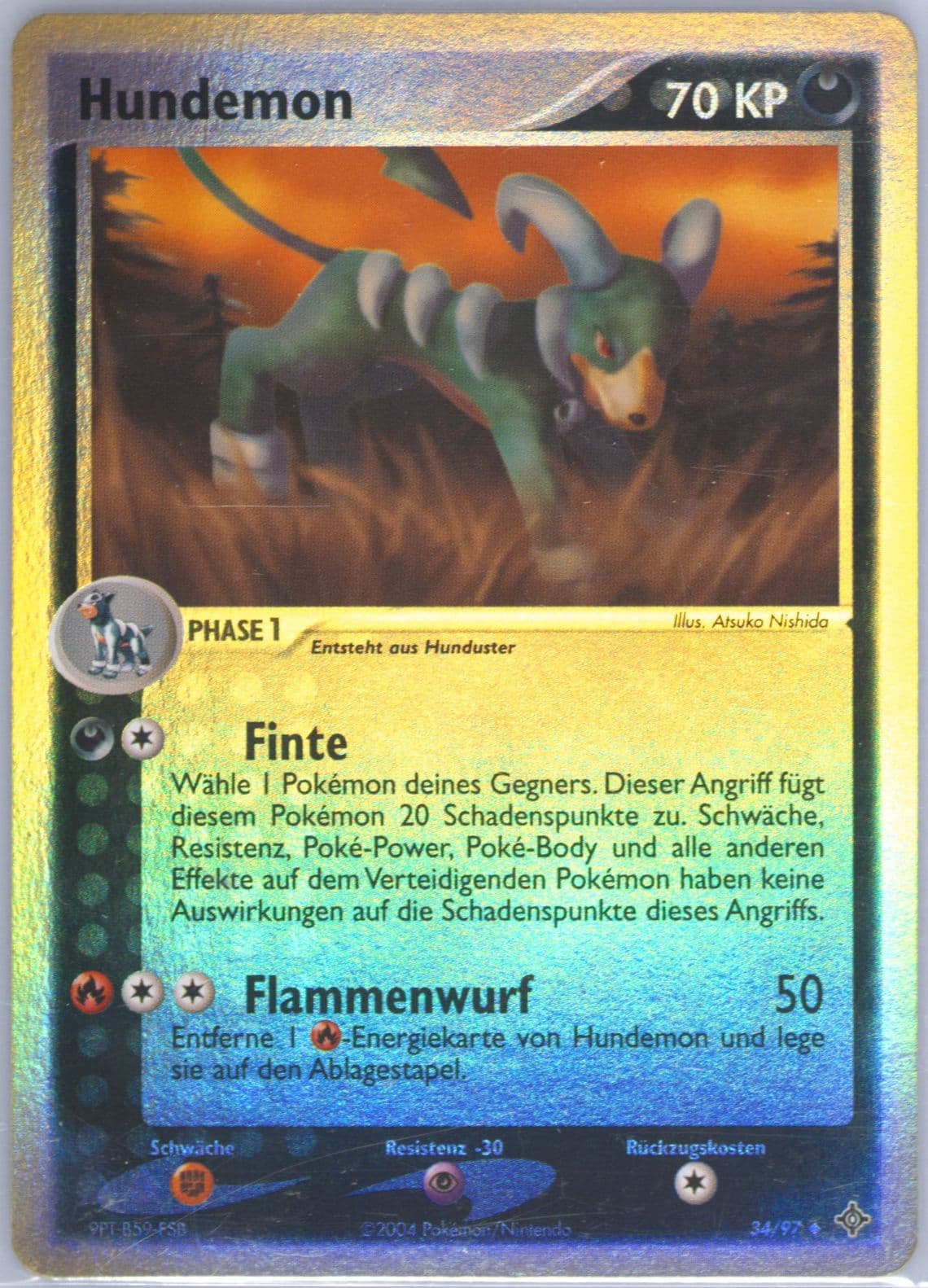Hundemon-Reverse Foil (34) 2004 Pokemon German EX Dragon