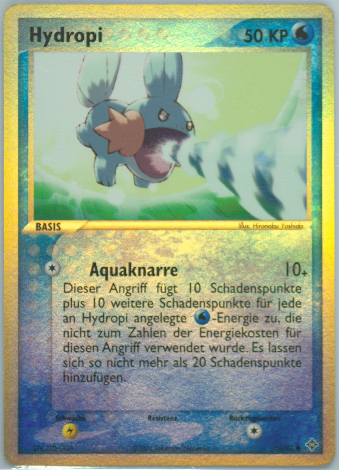 Hydropi-Reverse Foil (65) 2004 Pokemon German EX Dragon